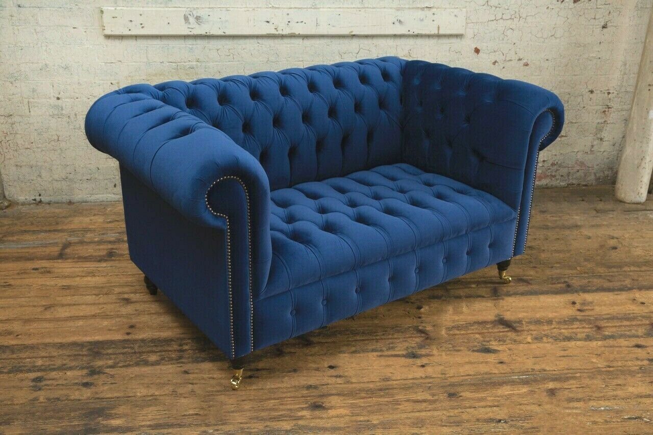 Lounge Design Couch 2 Möbel Sofa Chesterfield-Sofa, Sitzer JVmoebel Zweisitzer Polster