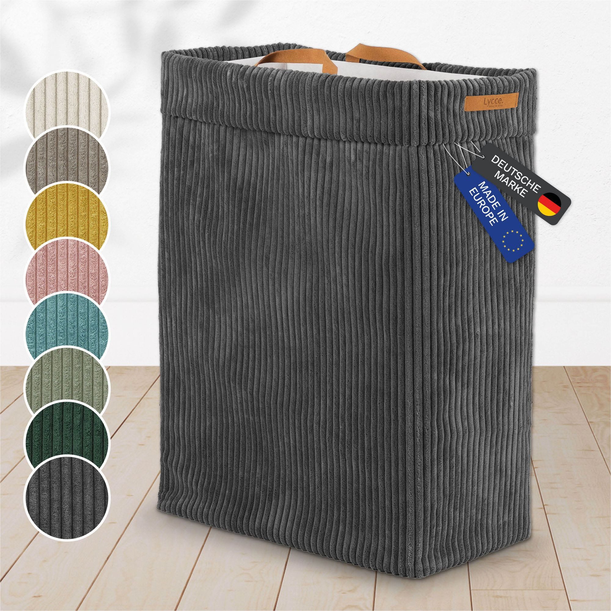 Lycce Wäschekorb Lycce Wäschekorb Cord – faltbar, waschbar & perfekt für Nischen