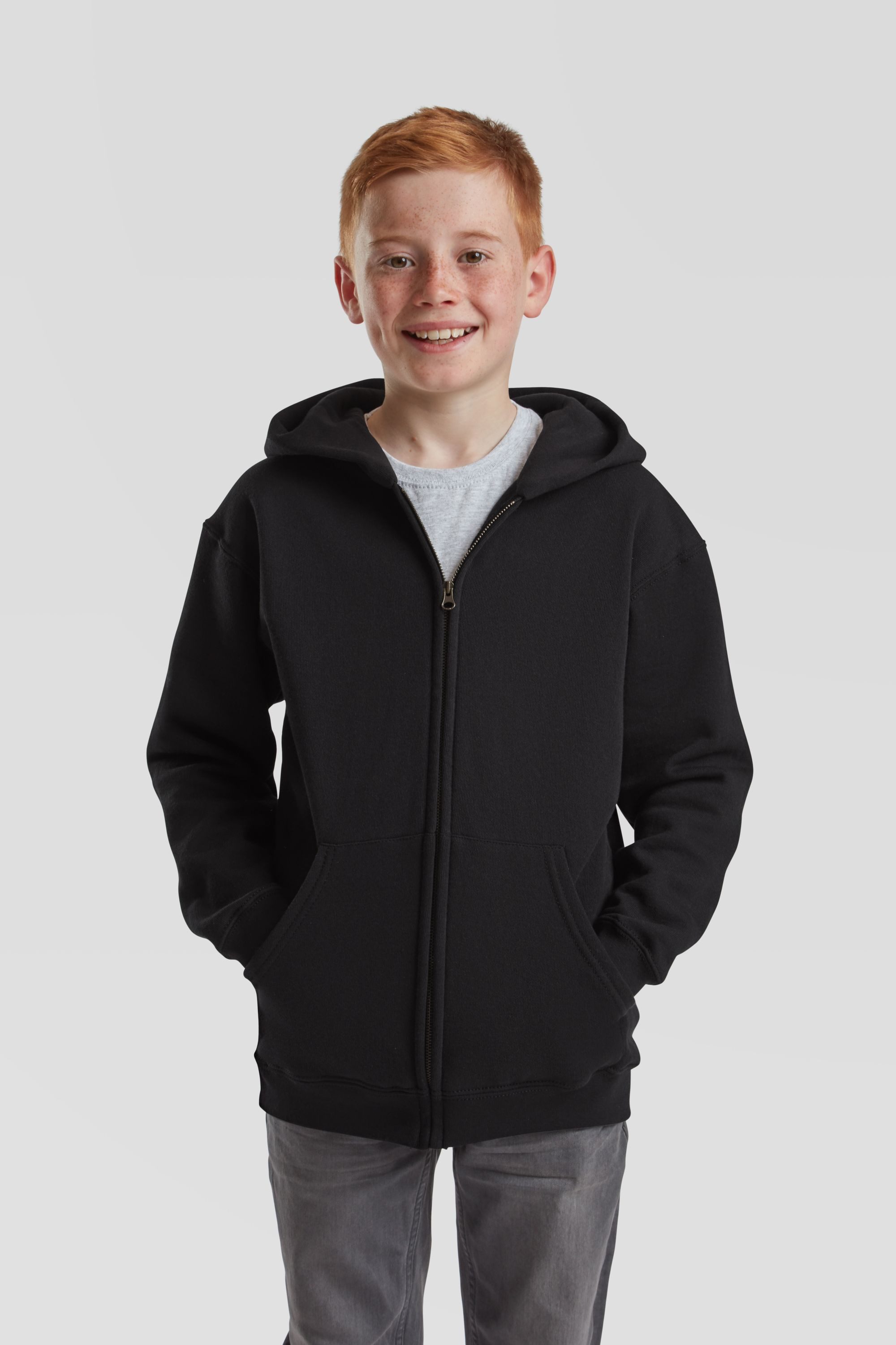 Fruit of the Loom Sweatjacke Classic Hooded Sweat Jacket Kids – Bild 3 von 5
