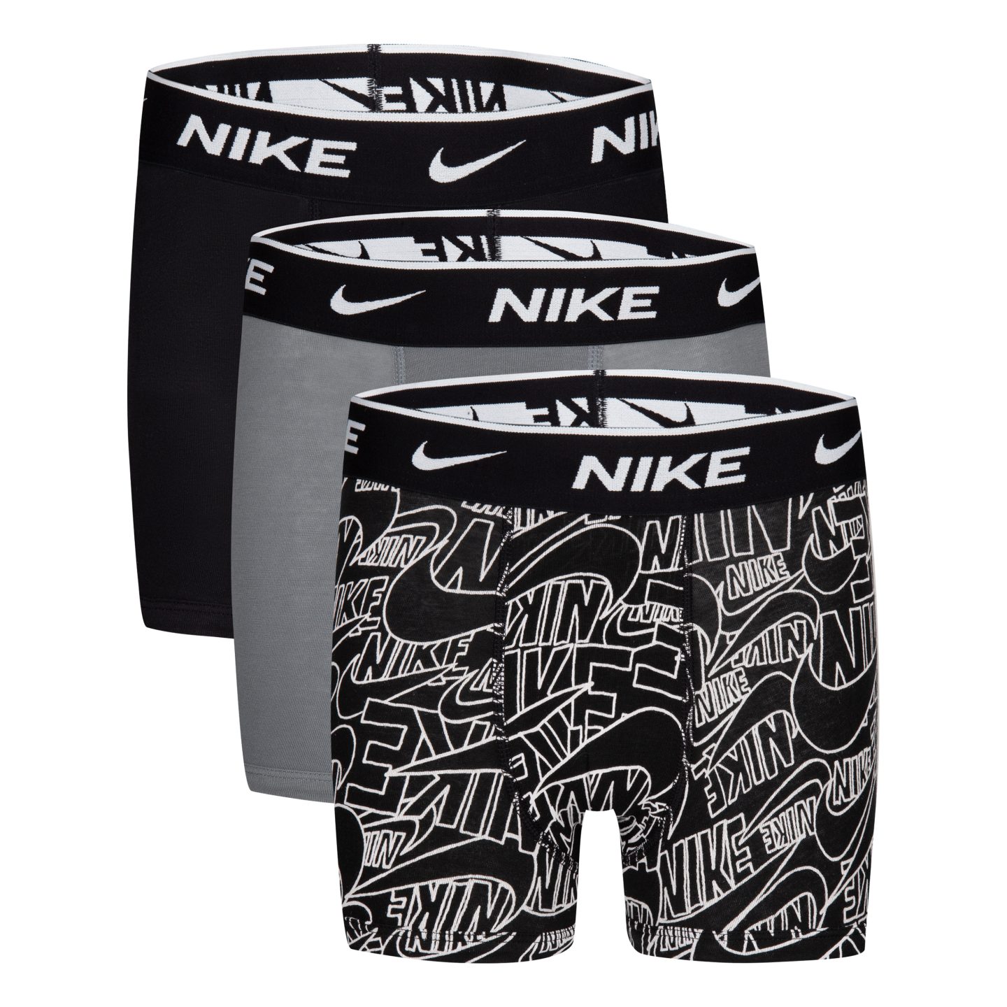 Nike Sportswear Boxershorts NHB PRINT E DAY CT STRCH 3P (3-St) sportliche Schnittform, für Kinder, aus Baumwolle und Elasthan