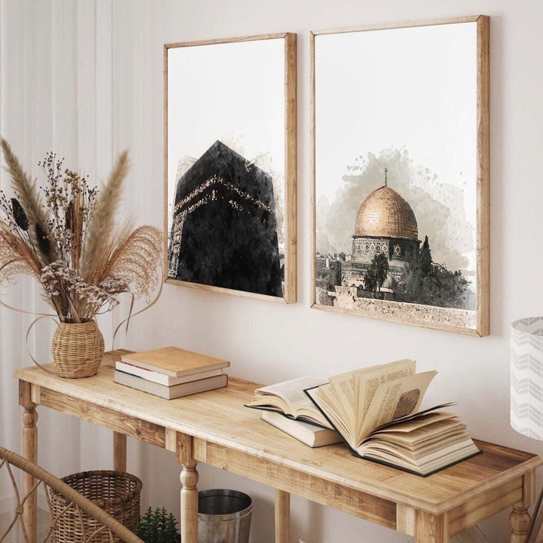 JUSTGOODMOOD Poster Moschee Mekka Kaaba Wandbilder Wohnzimmer Schlafzimmer Wand Deko Kunst, B (1 St) – Bild 4 von 5