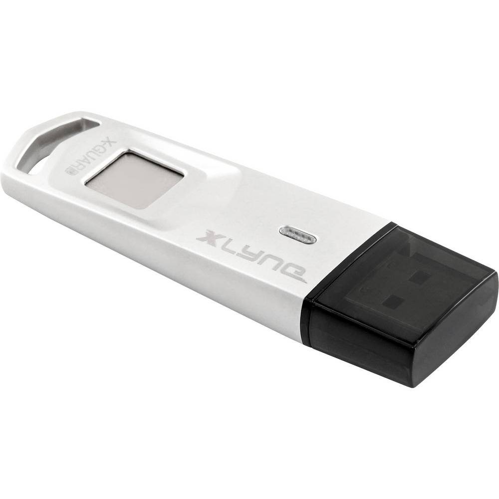 XLYNE »USB-Stick 64GB USB 3.1« USB-Stick (Aluminium Gehäuse, 256-Bit AES  Verschlüsselung, Fingerabdruckscanner)