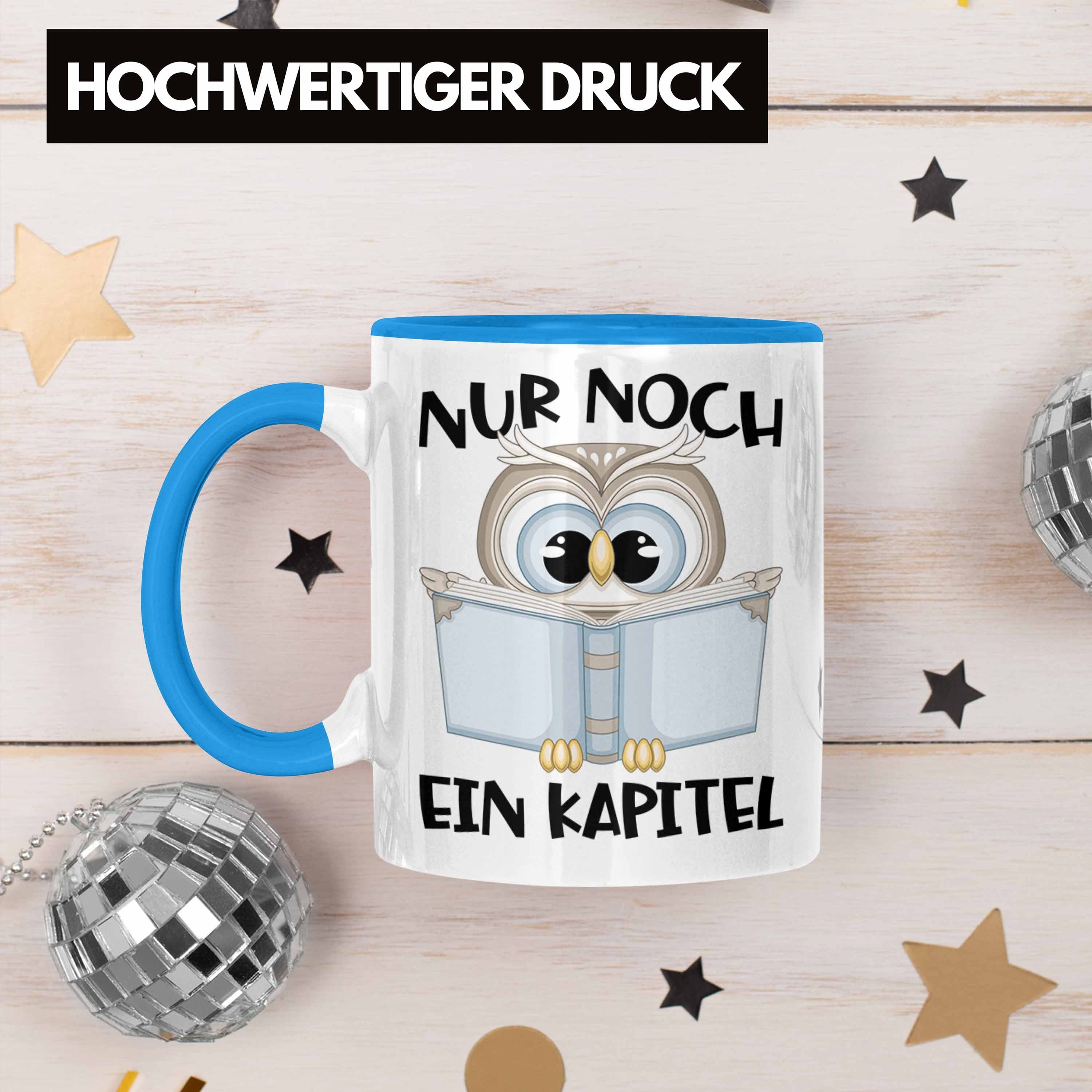 Trendation Tasse Trendation - Leseratte Geschenk Tasse Nur Noch Ein Kapitel Bücher Lese