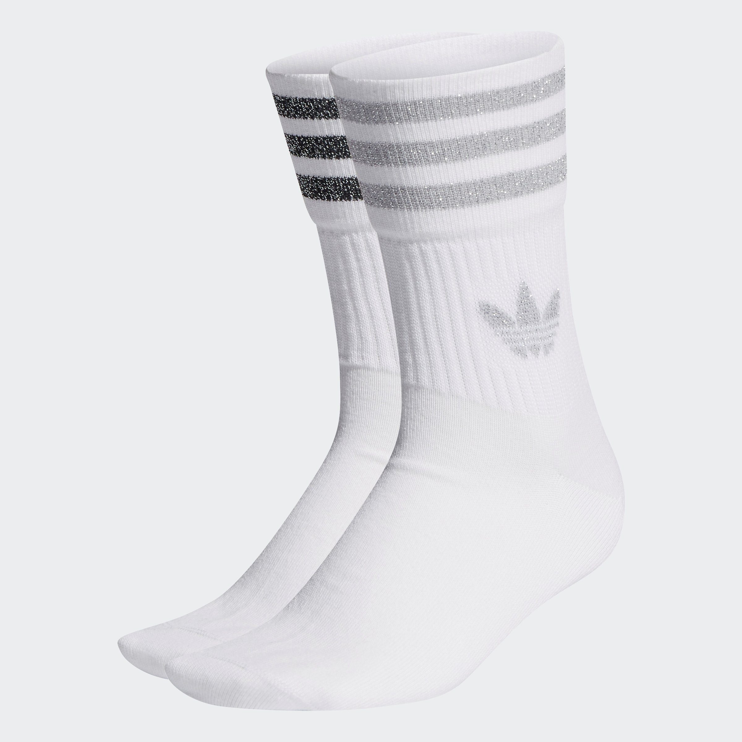 Besonderes Design adidas Originals / PAAR Two GLITTER CREW White (2-Paar) MIDCUT / Grey Sportsocken 2 SOCKEN, Black