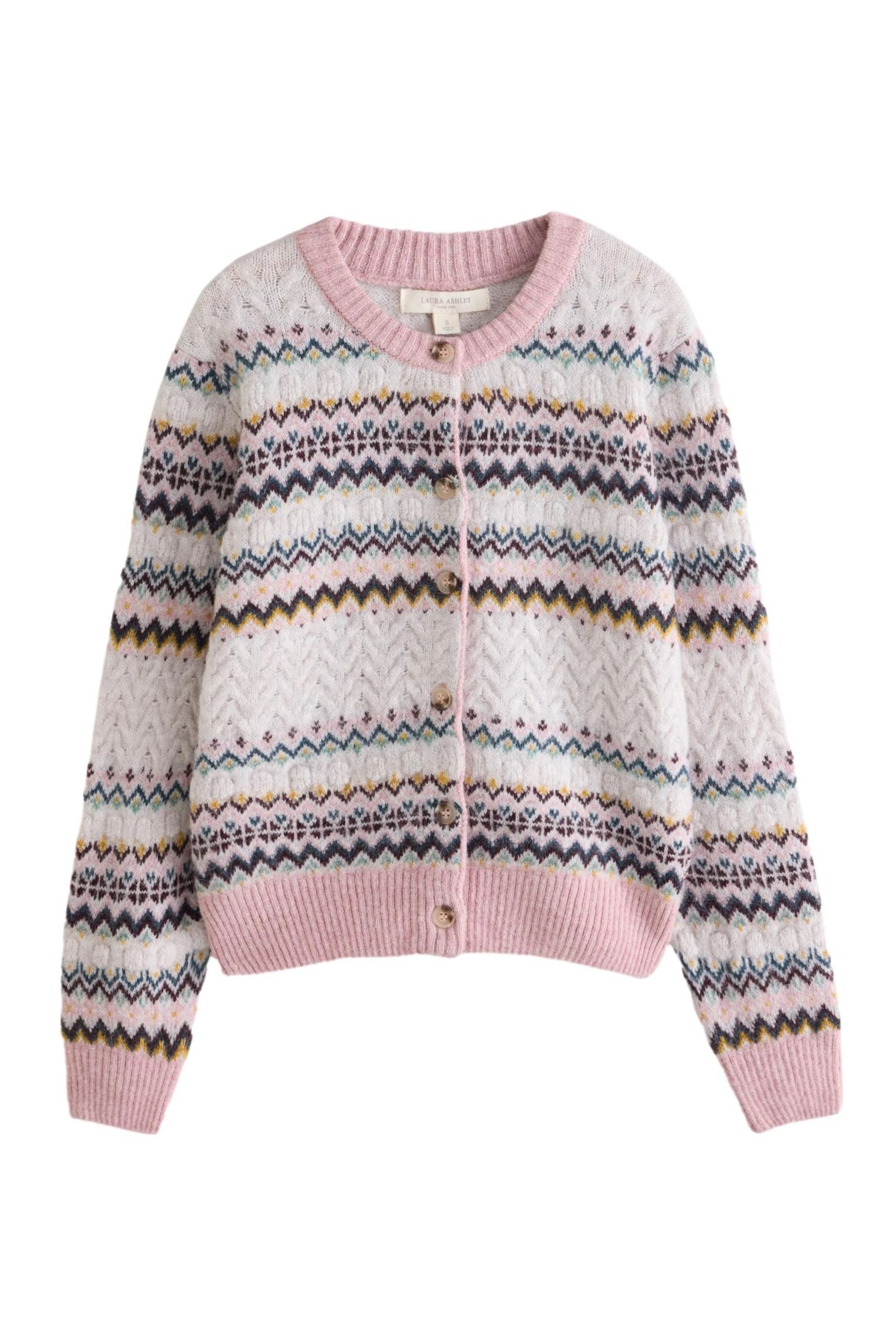 LAURA ASHLEY Strickjacke Laura Ashley Strickjacke mit Zopfmuster (1-tlg)