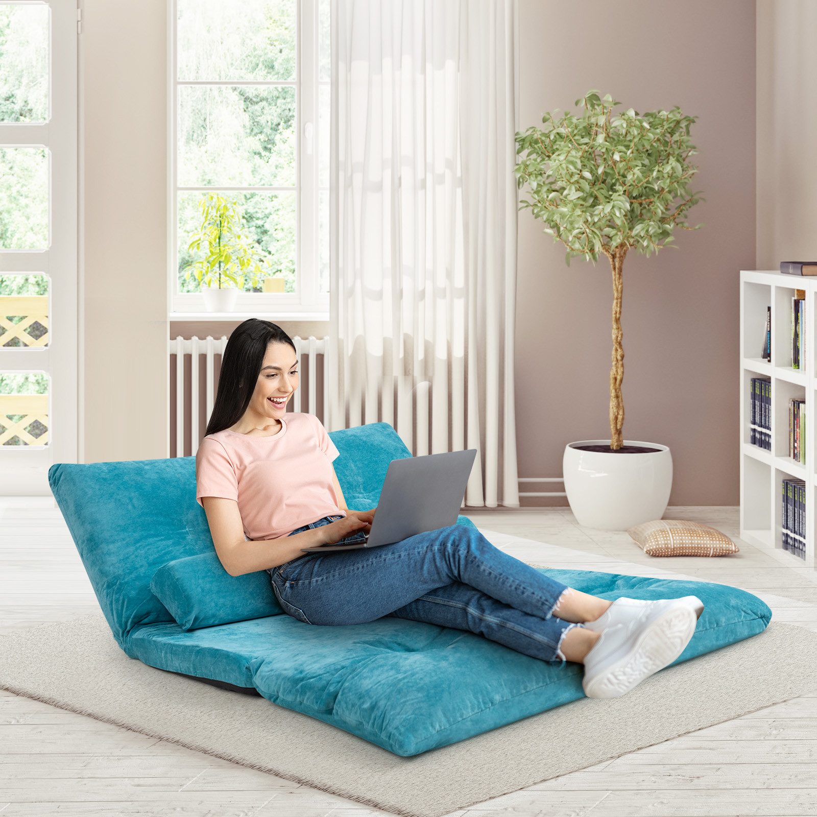 KOMFOTTEU Schlafsofa, 3 in 1 Sofabett günstig online kaufen