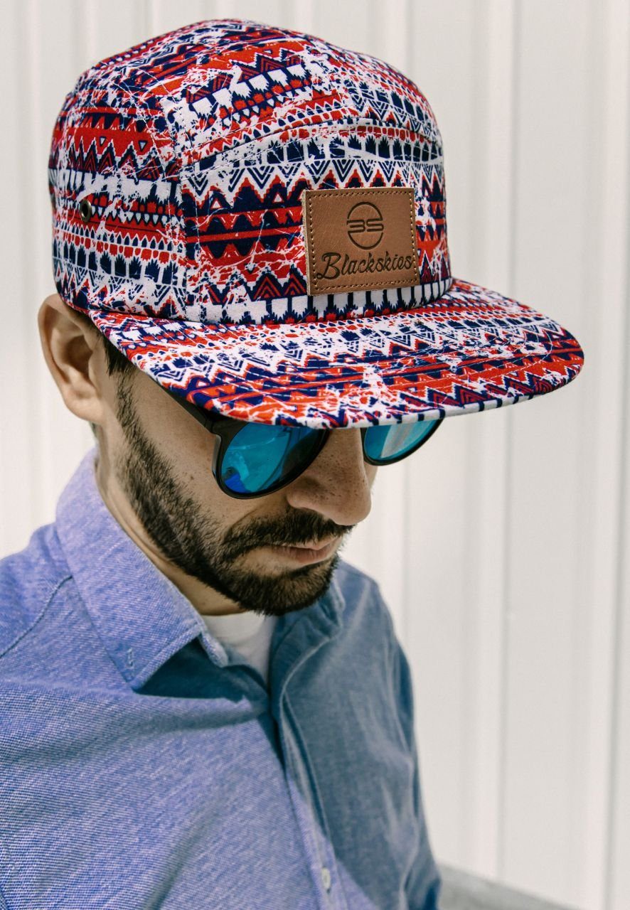 Blackskies Snapback Cap Quetzalcoatl 5-Panel Cap - Aztek