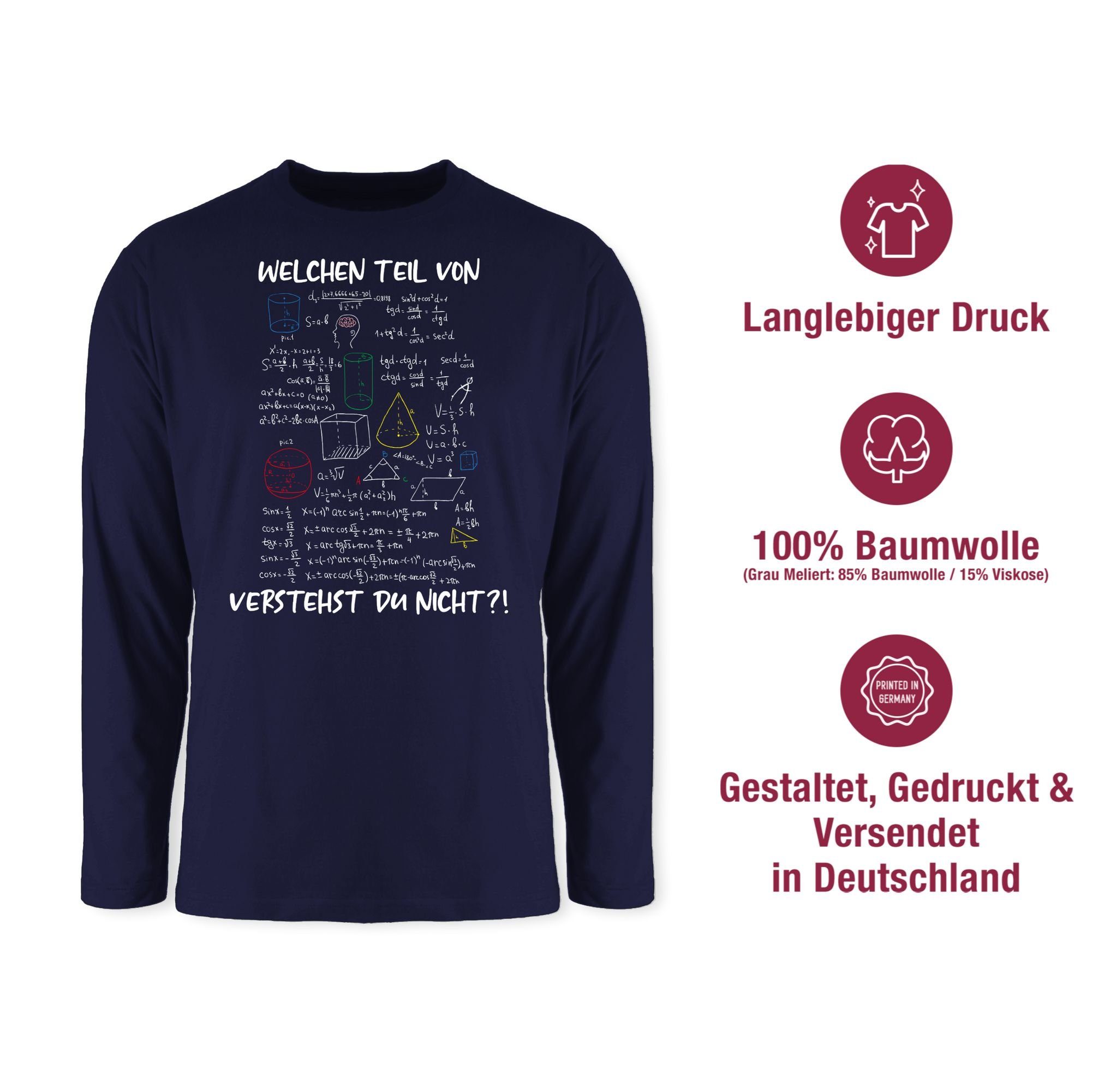 Shirtracer Rundhalsshirt Welchen Teil von Mathe Physik Rechnen verstehst du nicht I Geschenk Ma Lehrer
