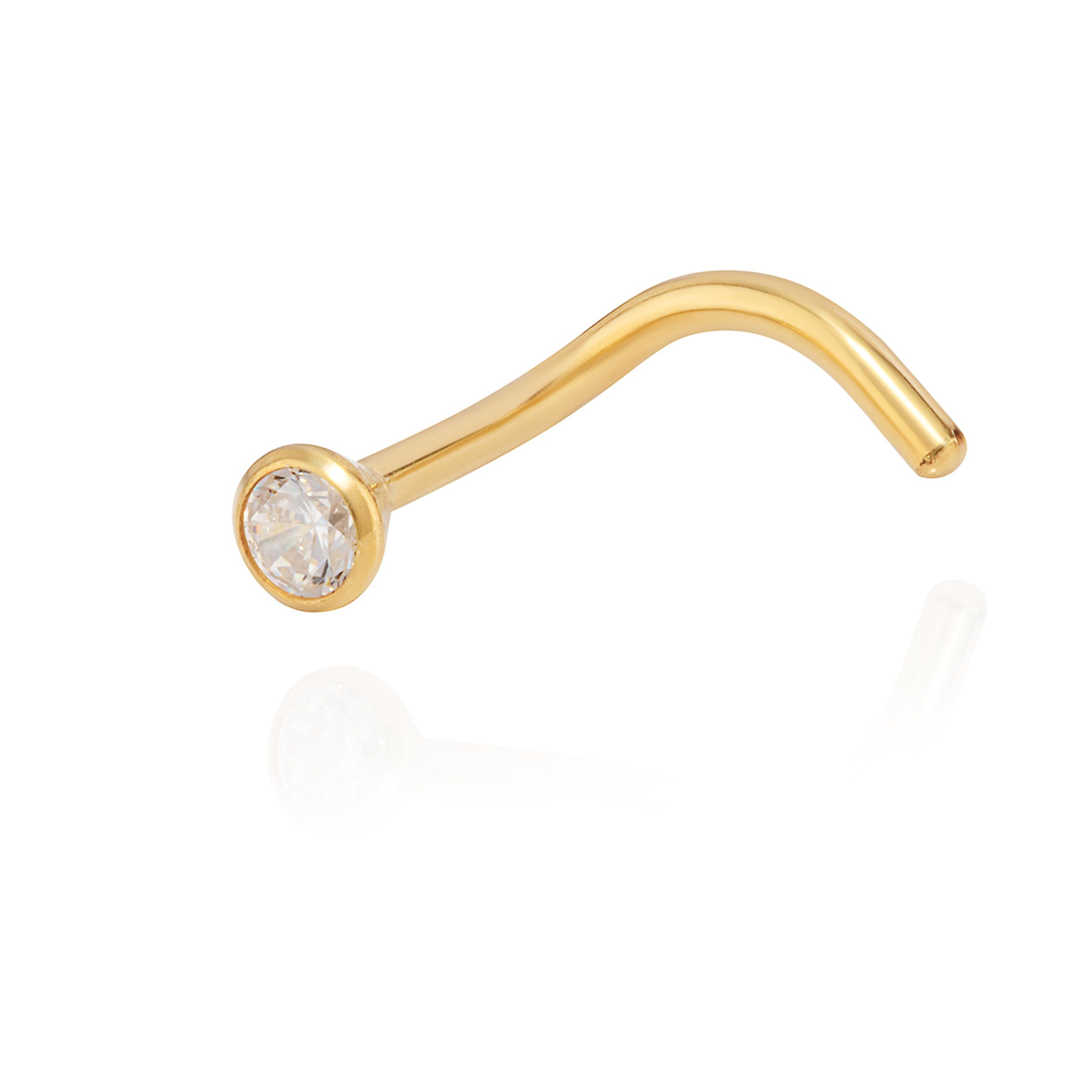 NKlaus Nasenpiercing Nasenpiercing 750 Gold 18 günstig online kaufen