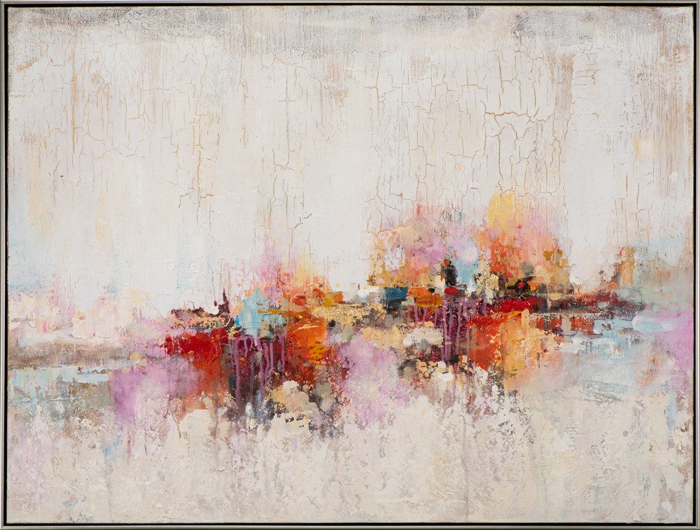 ArtUniverse Gemälde Warme Farbmelodie 92 x 122 cm, Abstrakt