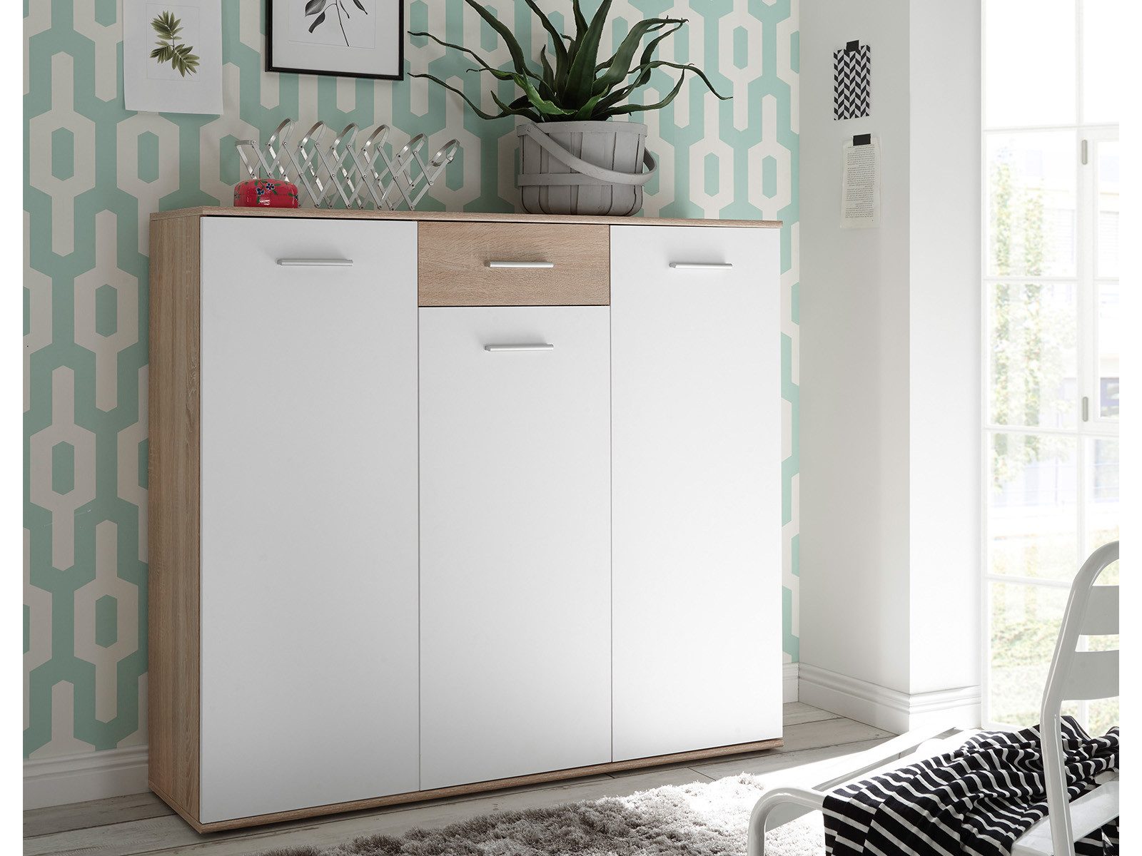 First LOOK Schuhschrank 136 x 120 x 36 cm (B/H/T)