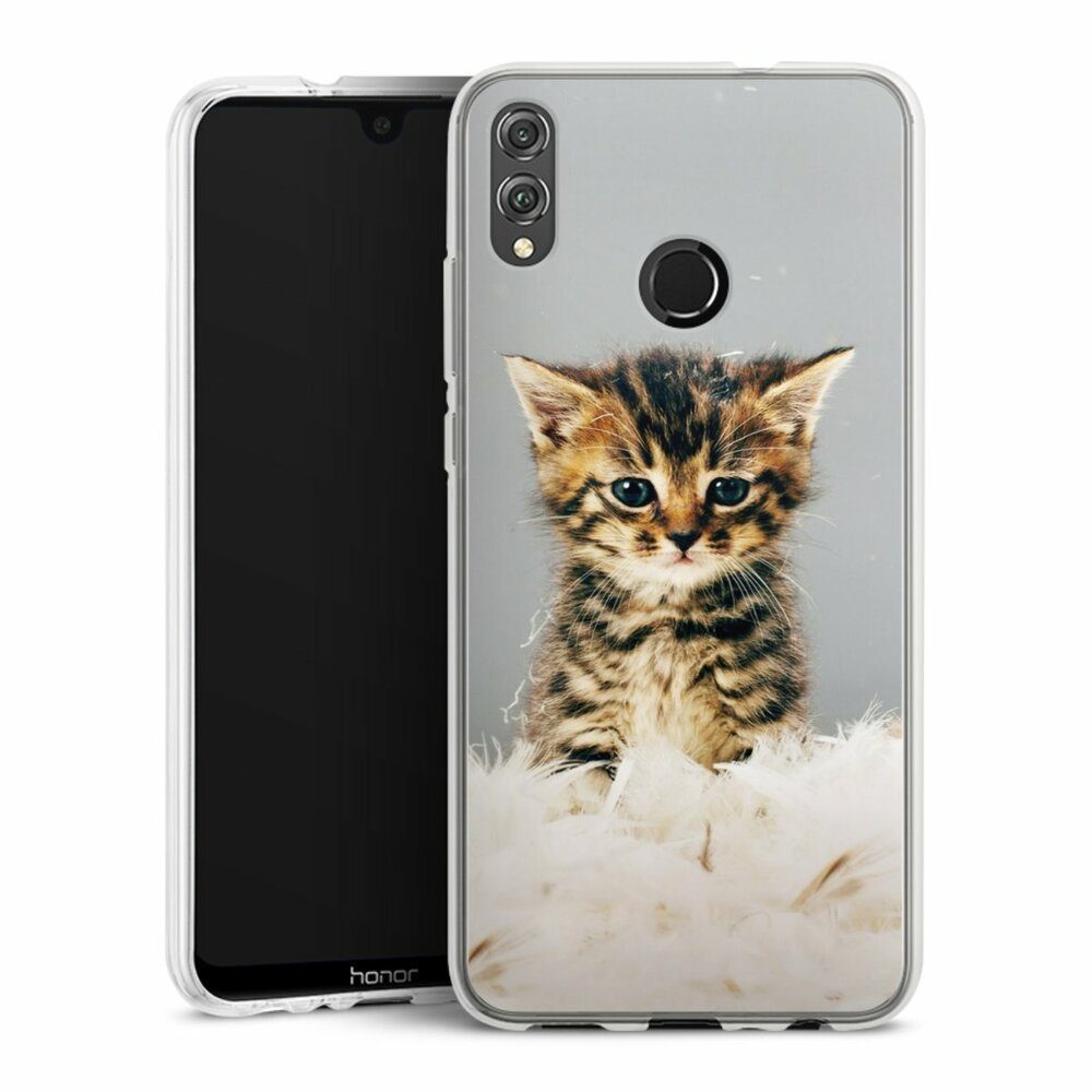 DeinDesign Handyhülle »Kitty« Huawei Honor 8X, Silikon Hülle, Bumper Case,  Handy Schutzhülle, Smartphone Cover Katze Haustier Feder online kaufen |  OTTO