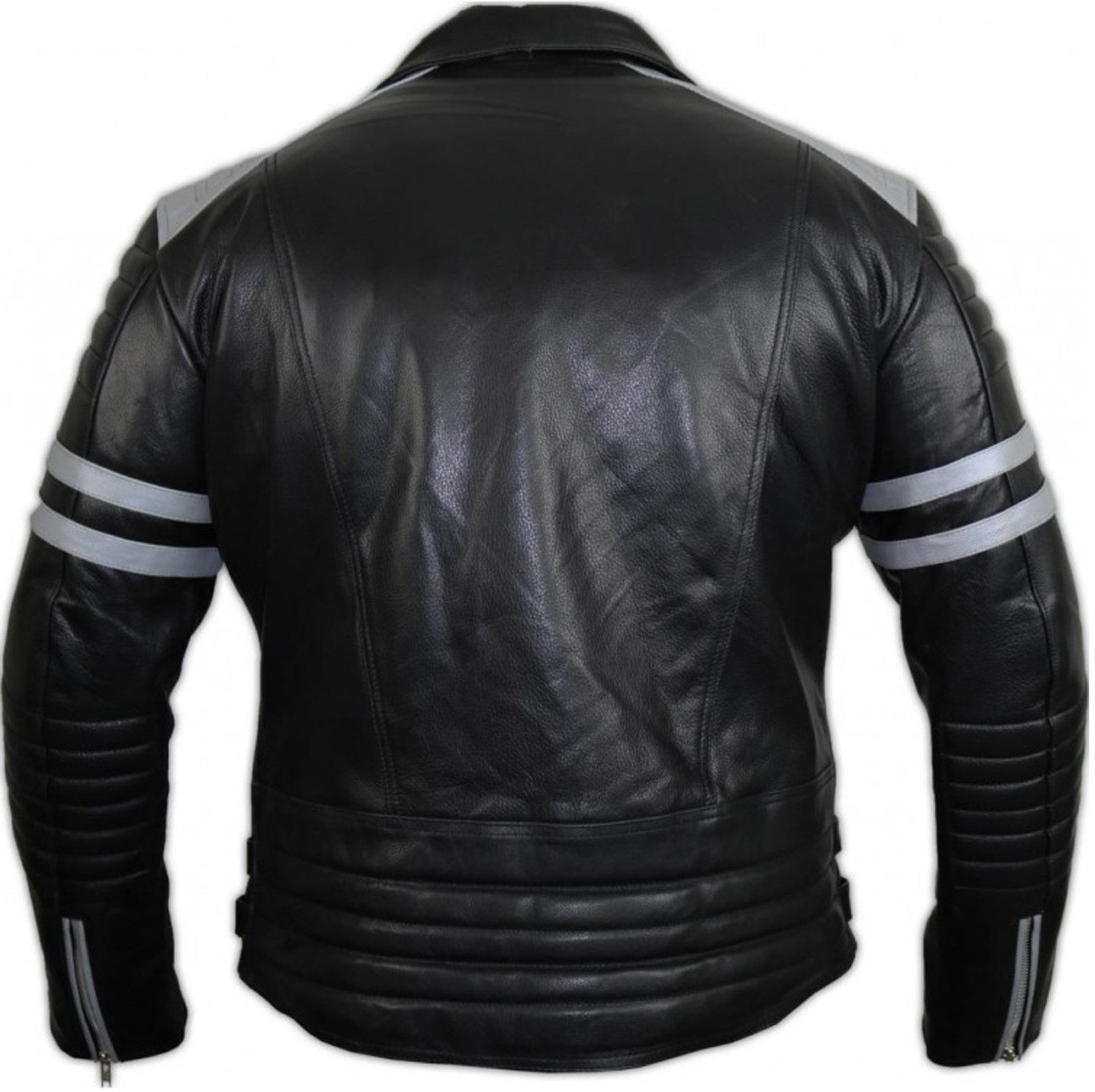 MDM Motorradjacke Herren Retro Lederjacke Motorrad Jacke in Schwarz mit Pro günstig online kaufen