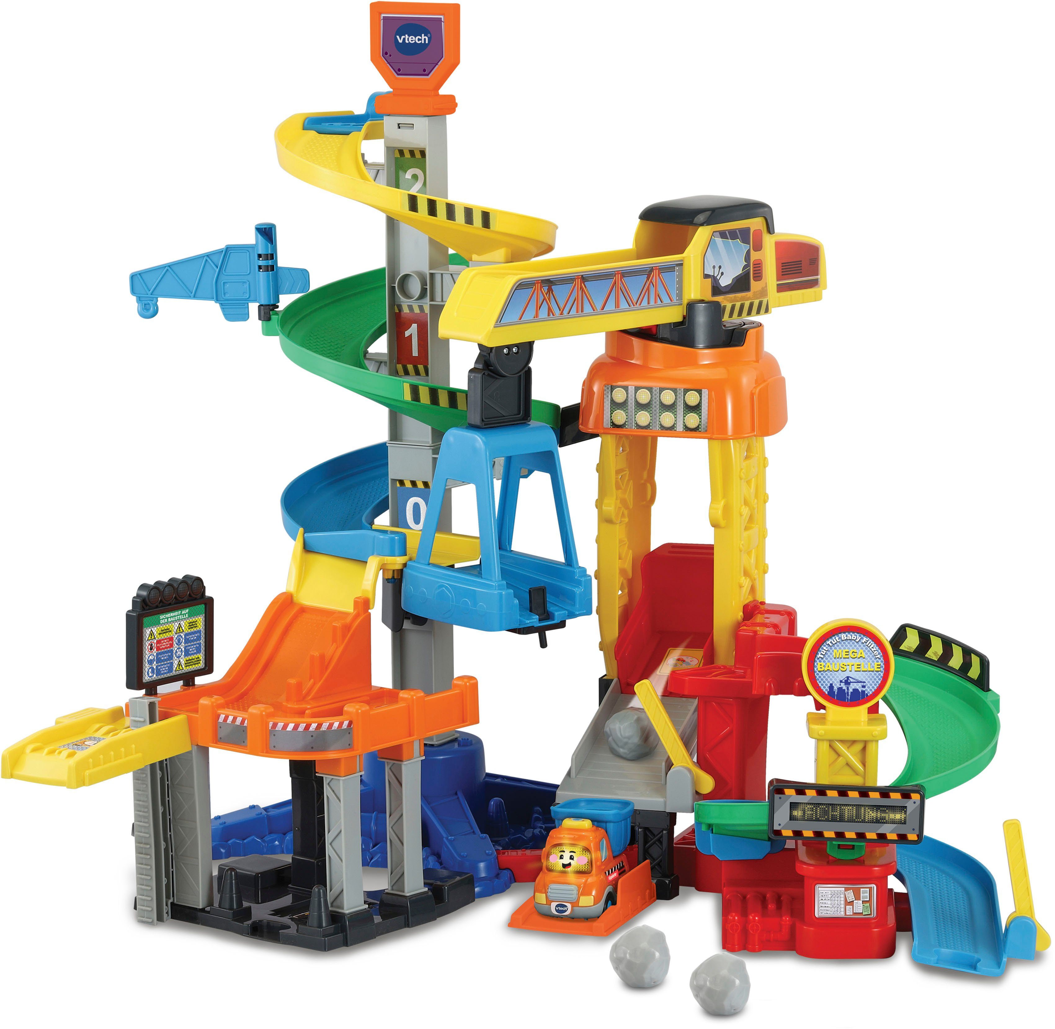 Vtech® Spielwelt Tut Tut Baby Flitzer, Mega Baustelle, mit Sound