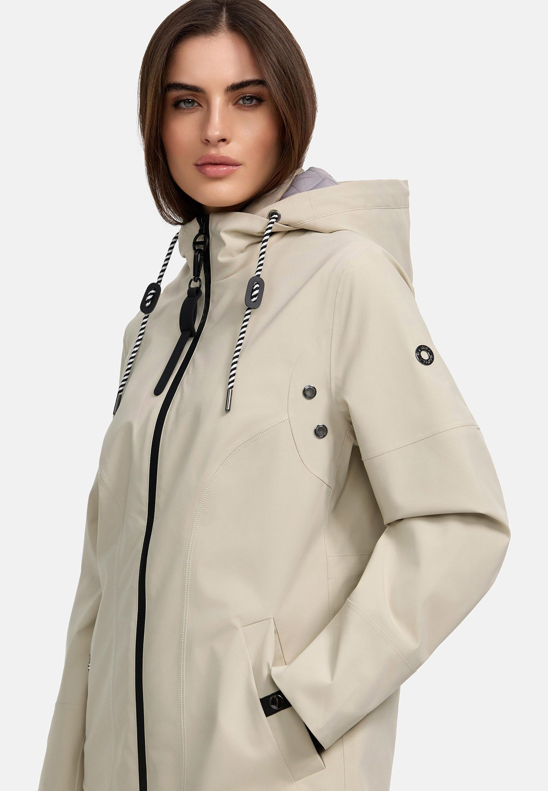 Manisa Regenjacke mit abnehmbarer Kapuze