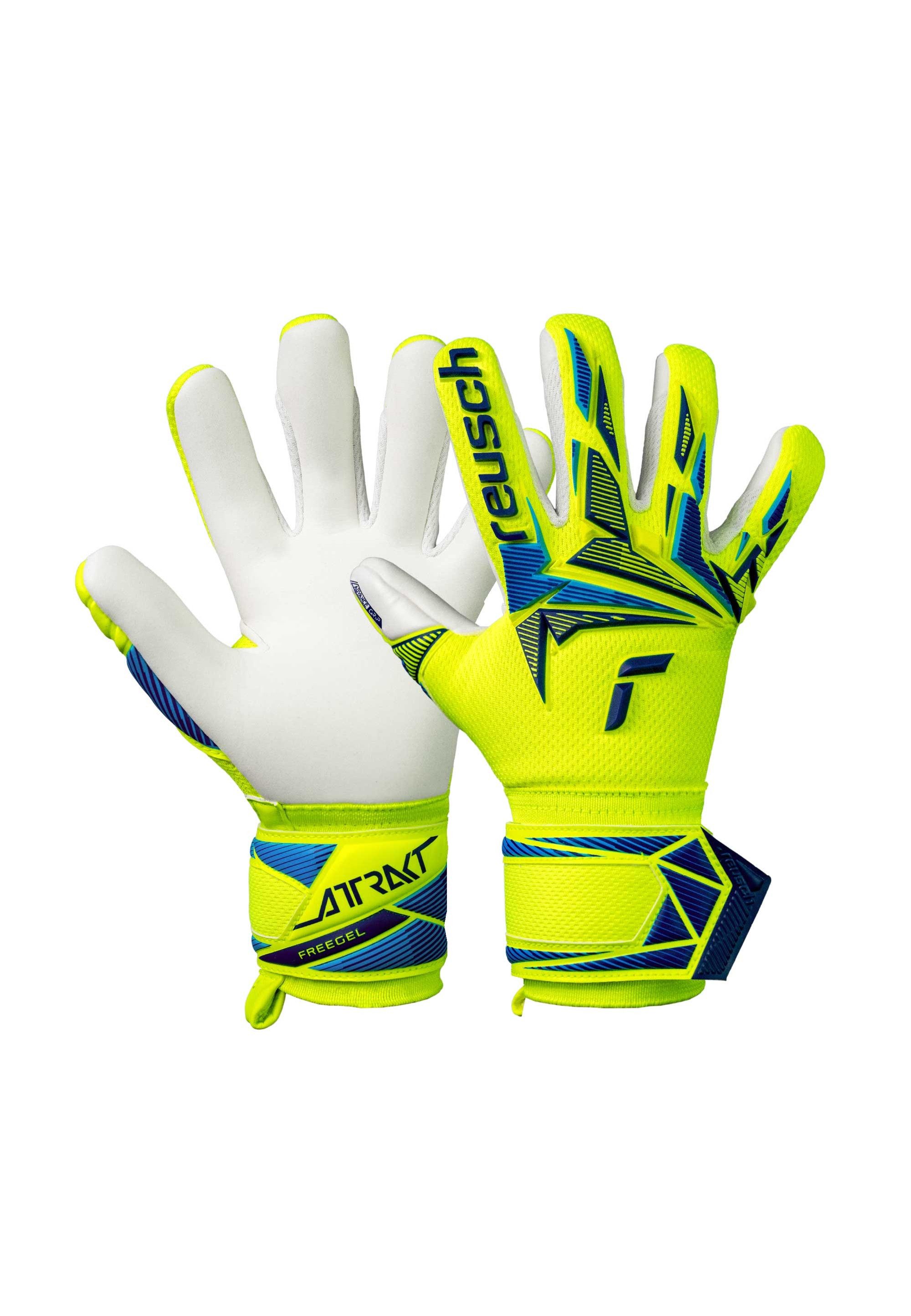Reusch Torwarthandschuhe Attrakt Freegel Advance Junior mit atmungsaktiven Mesh-Einsätzen