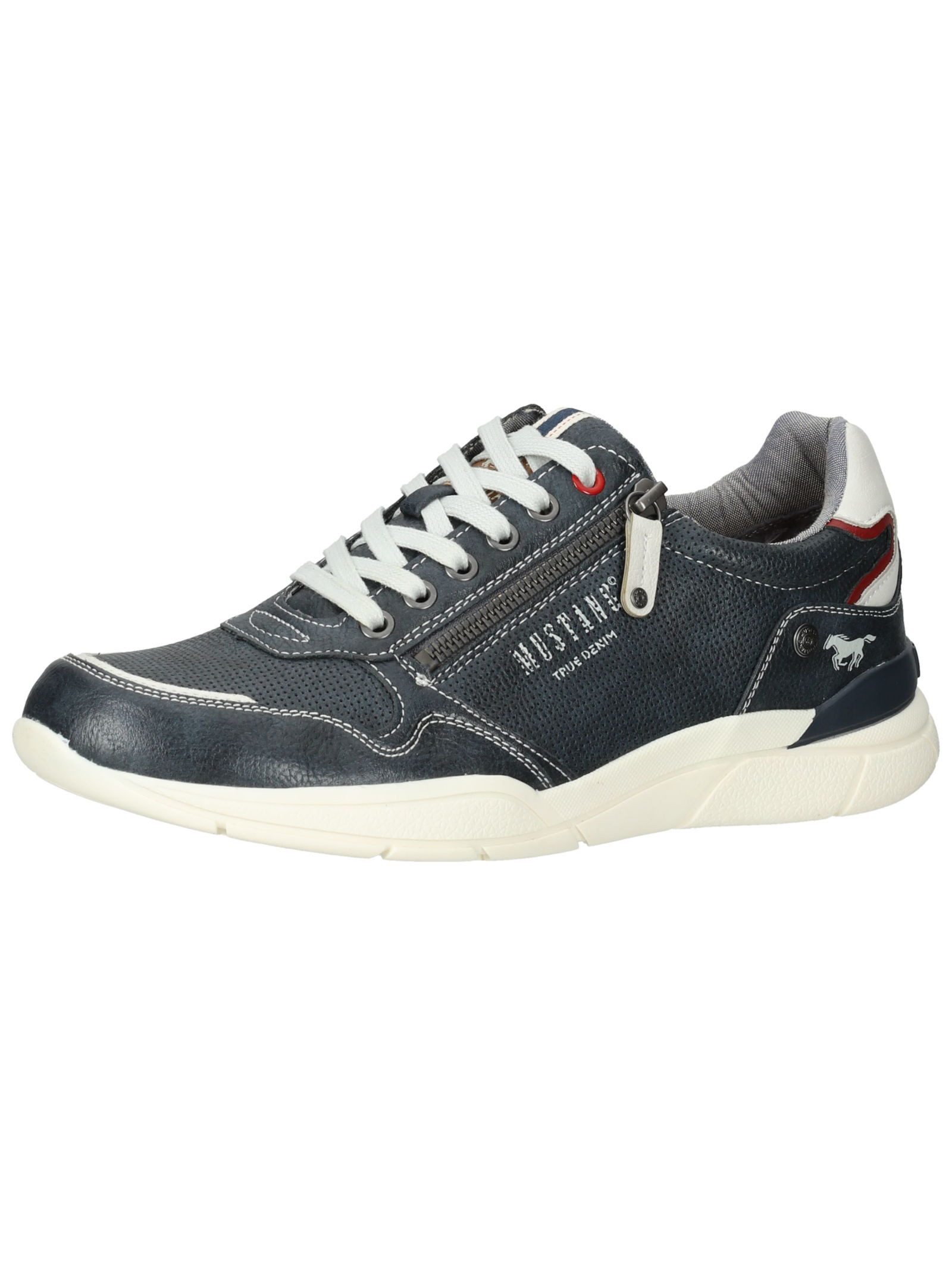 MUSTANG Halbschuhe Lederimitat Schnürschuh günstig online kaufen