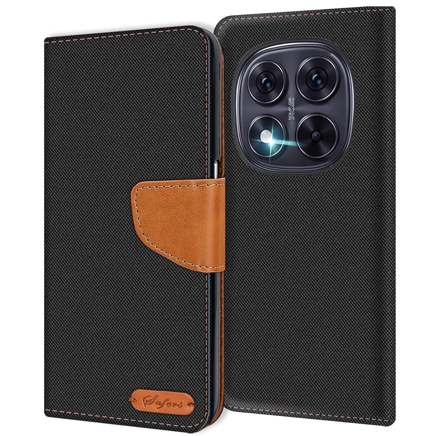 CoolGadget Handyhülle Denim Schutzhülle Flip Case für Xiaomi Redmi Note 15 Pro 5G 6,83 Zoll, Book Cover Handy Tasche Hülle für Redmi Note 15 Pro 5G Klapphülle