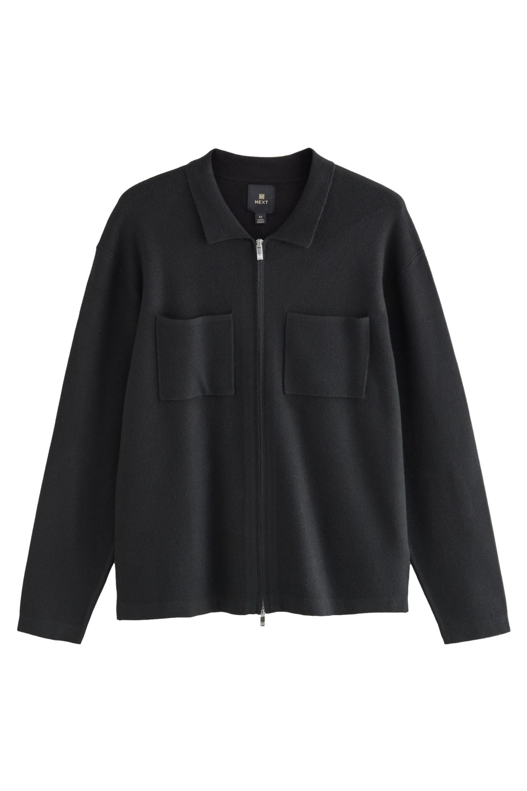 Next Strickjacke Regular Fit Premium Strick-Hemdjacke mit RV (1-tlg) günstig online kaufen