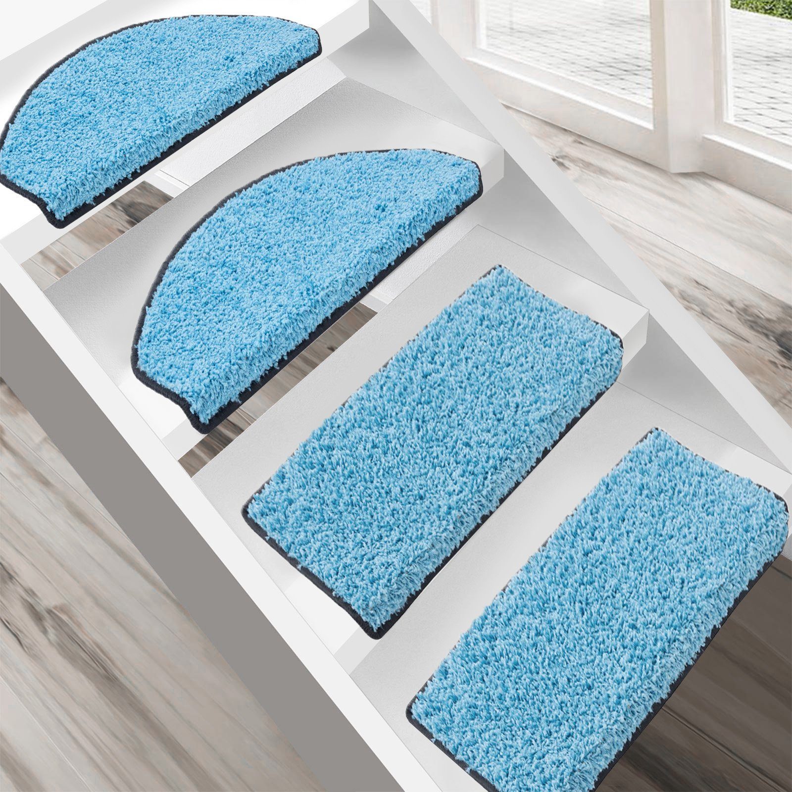 Floordirekt Stufenmatte Shaggy-Stufenmatte Barcelona, viele Farben günstig online kaufen