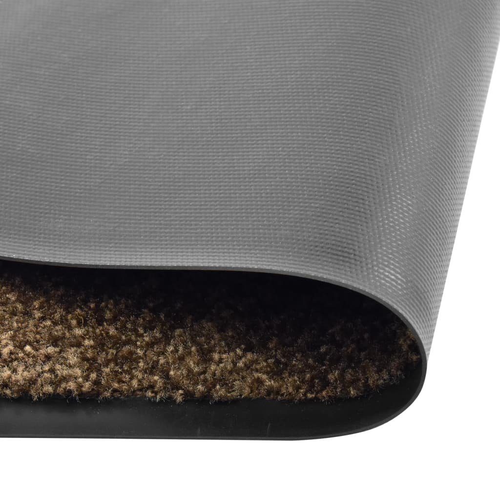 vidaXL Fußmatte Fußmatte Waschbar Braun 40x60 günstig online kaufen