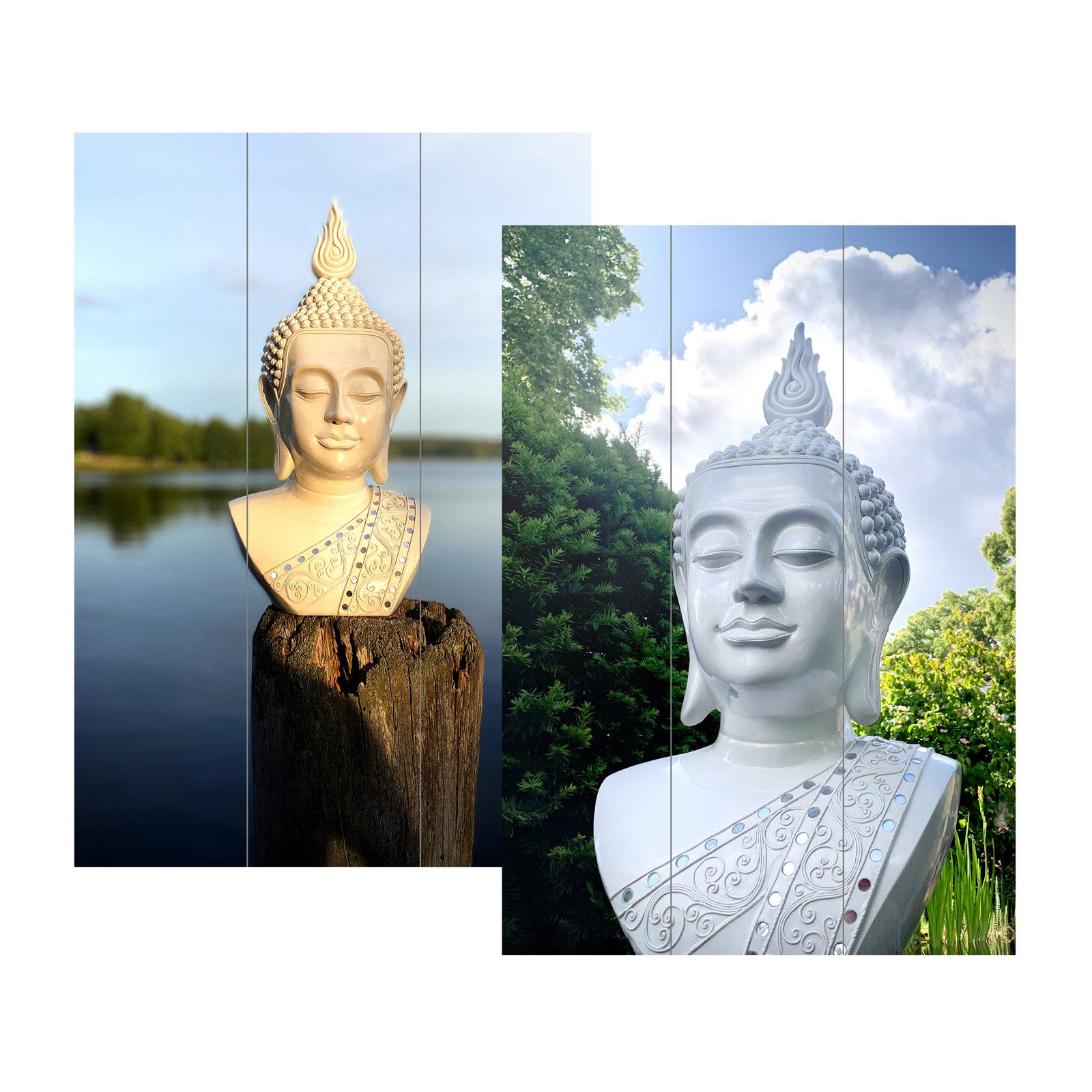 HTI-Living Paravent Paravent Buddha Büste (Stück, günstig online kaufen