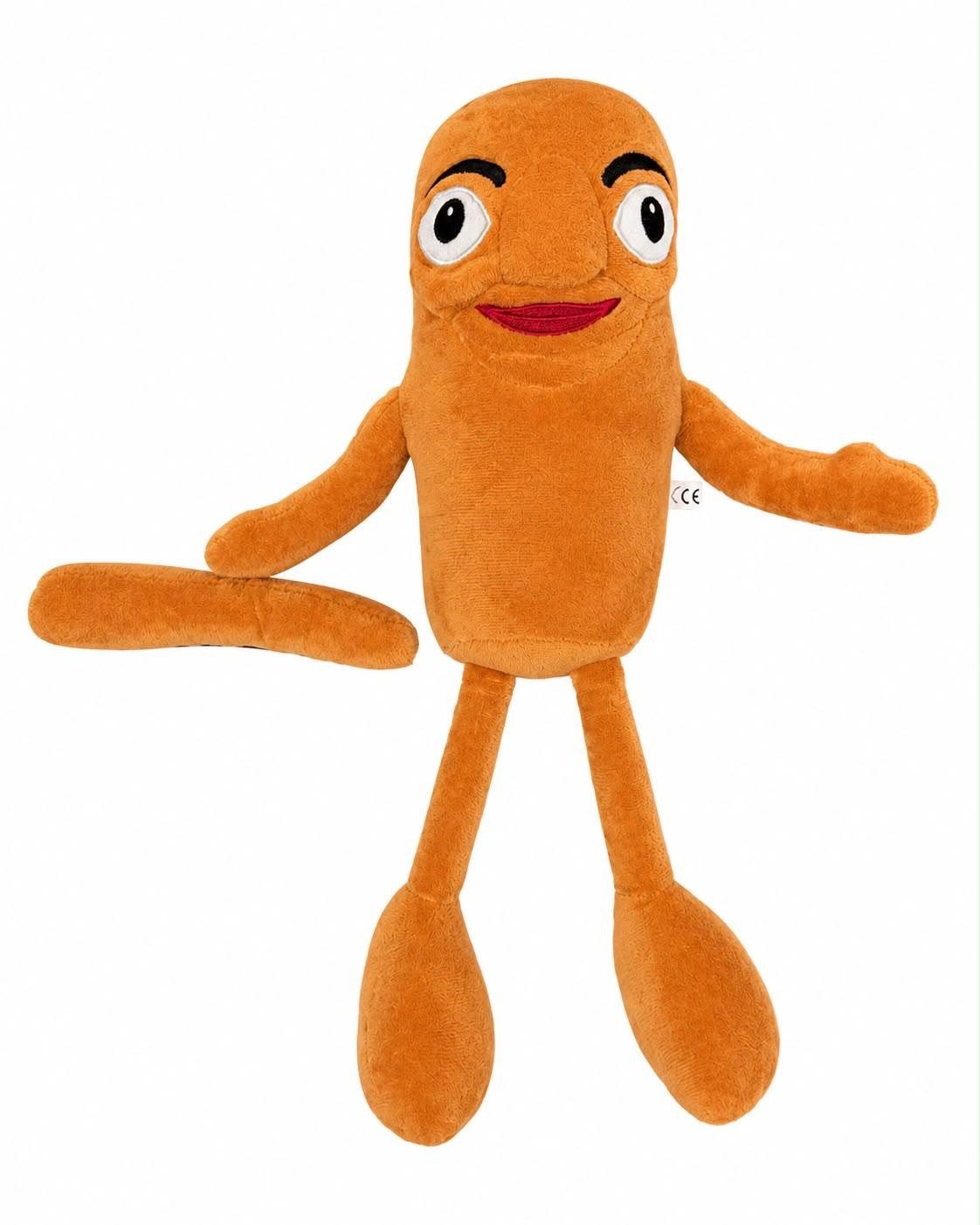 GOLDIA GMBH Kuscheltier Tung Tung Tung Sahur Plüschtier braun 37cm Plüschfigur langen Armen (Set, 1-St., Geschenk-Set), Weiche Plüschfigur mit gesticktem Gesicht und langen Armen & Beinen