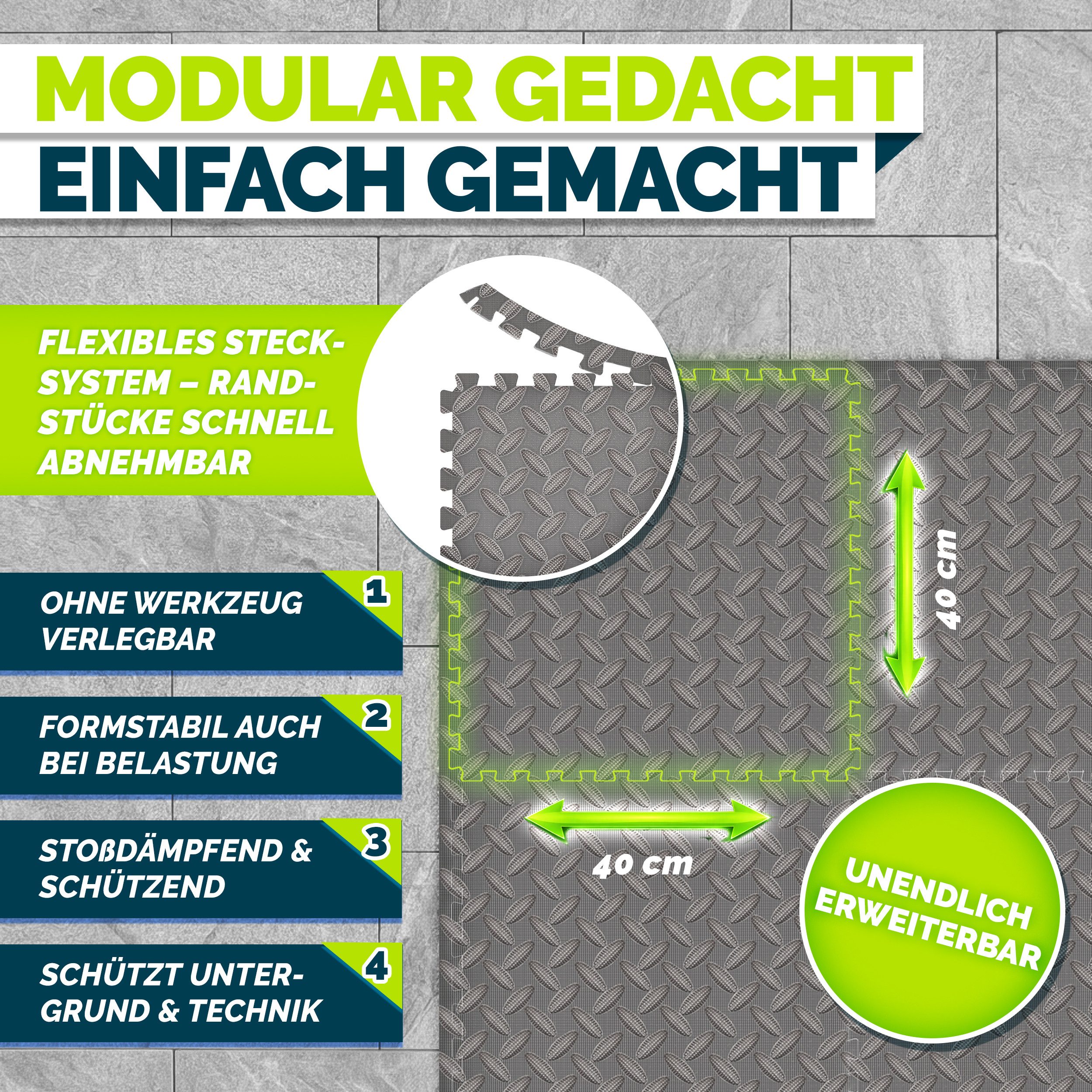 tillvex Pool-Bodenschutzfliese tillvex® Whirlpool Unterlage eckig 200 cm Bodenmatte Pool Untergrund, Matte viereckig Whirlpools Thermo Bodenschutzmatte Pool Unt – Bild 3 von 5