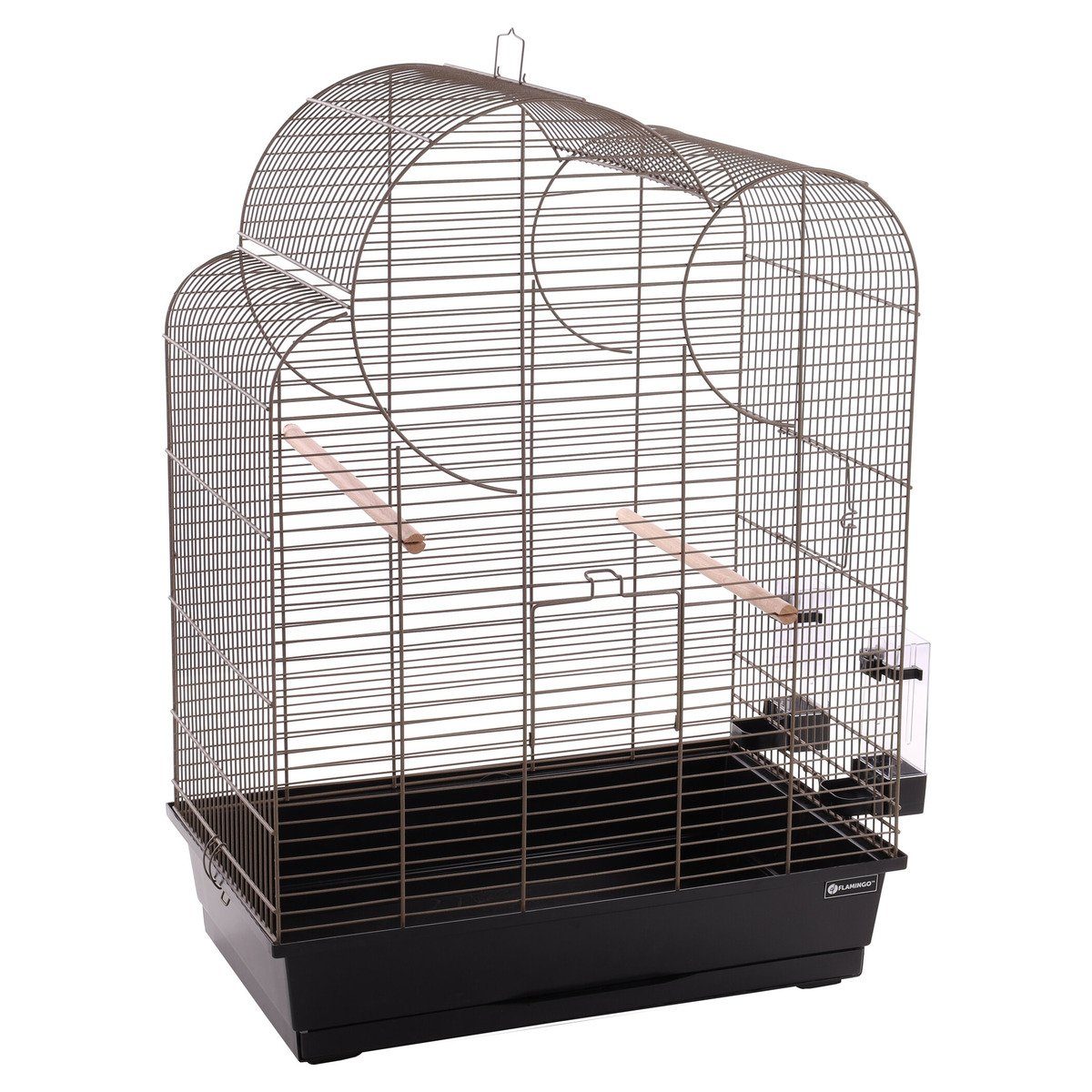 Vogelkäfig Sittichkäfig Wammer 1 metallisch taupe