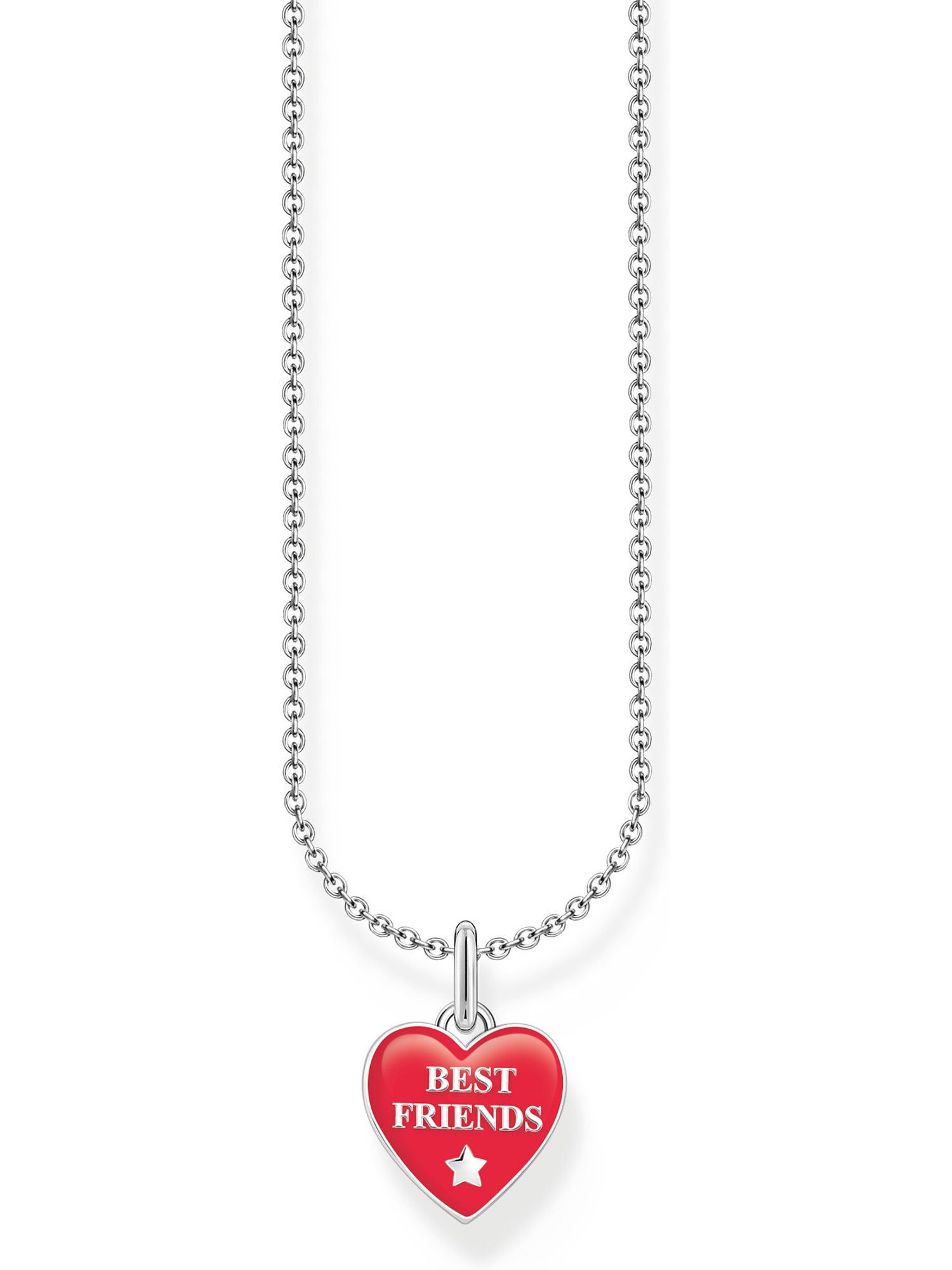 THOMAS SABO Silberkette Thomas Sabo Damen-Kette 925er Silber, Emaille, Charming