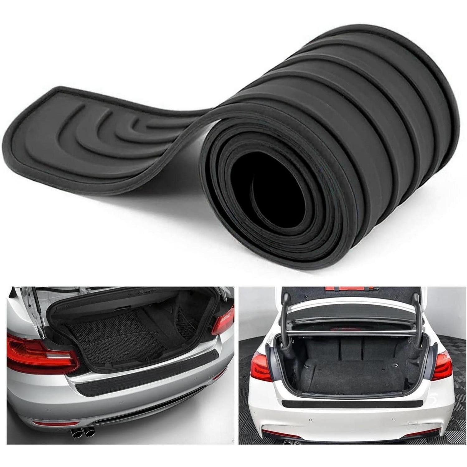 LuxusKollektion Kotflügelschoner Stoßstangenschutz Gummi Anti-Kratz selbstklebend 90cm schwarz