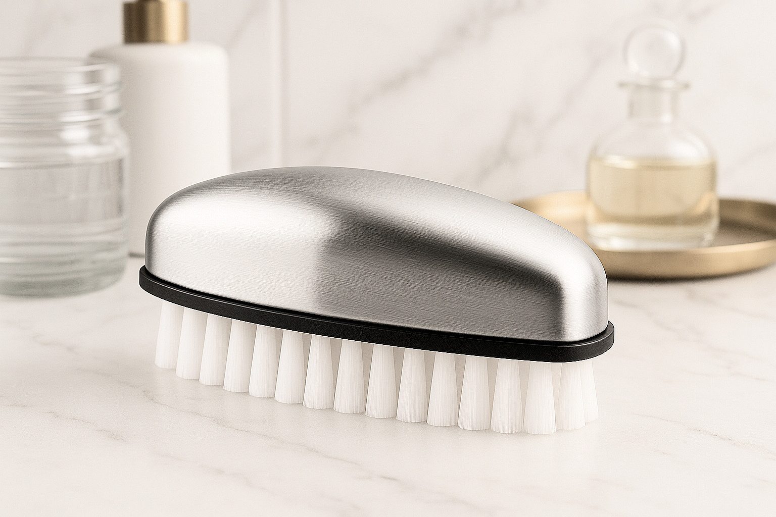 VABIONO Nagelbürste Nagelbürsten mit Edelstahlgriff 3er Set, 3er, Kostenfreier Versand