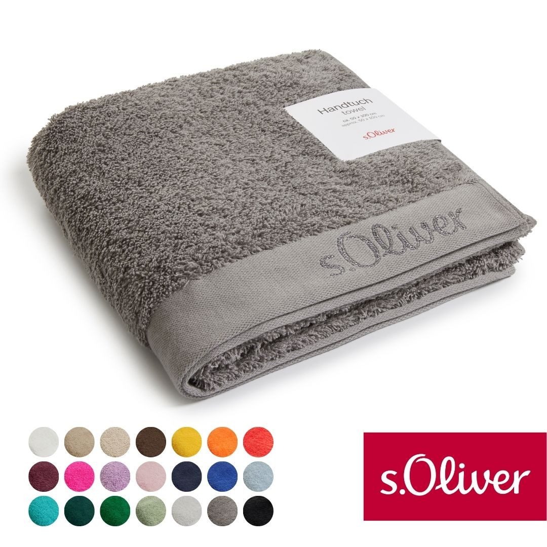 s.Oliver Handtuch s.Oliver, Premium Qualität, 600 gr/m², auch als Sets erhältlich, Walkfrottier (1-St), große Farbauswahl, auch als Duschtuch, Waschhandschuh, Gästetuch