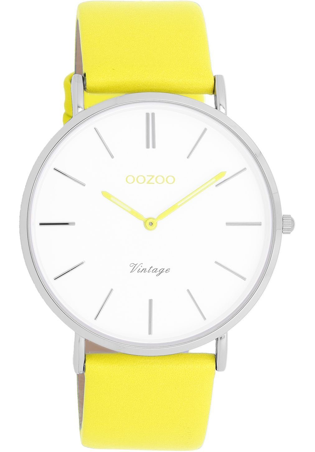 OOZOO Quarzuhr Vintage Damenuhr C20312 Gelb günstig online kaufen