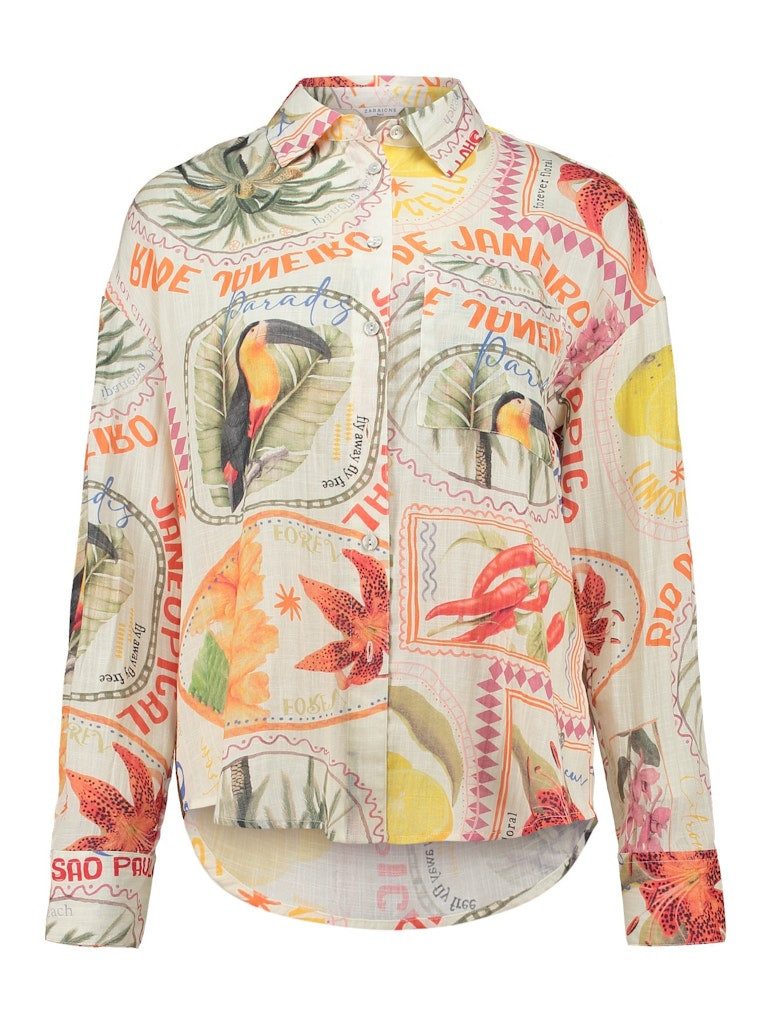 ZABAIONE Blusenshirt Blouse Tr44opicana