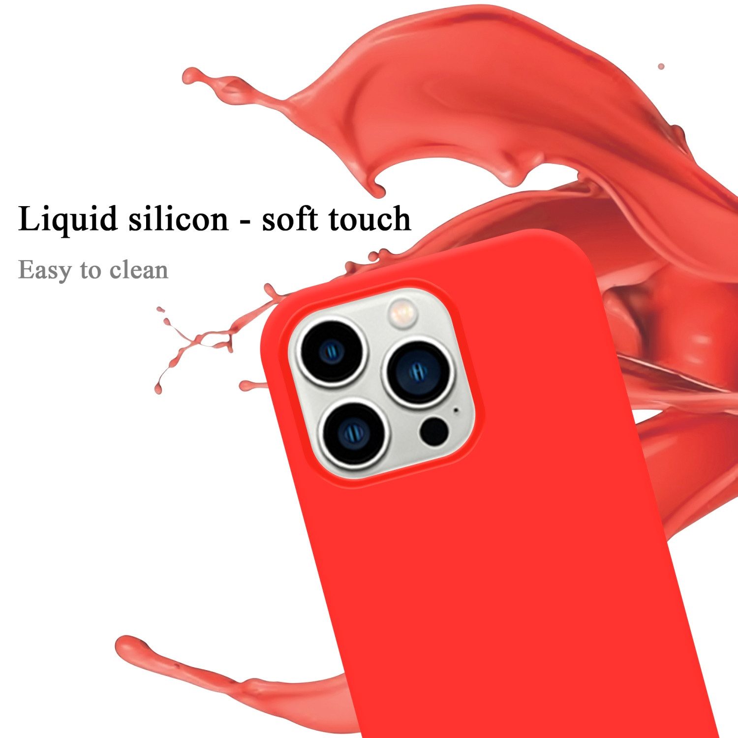 Cadorabo Handyhülle für iPhone 14 PRO MAX Hülle Apple iPhone 14 PRO MAX, Flexible Hülle TPU Silikon Schutzhülle Back Cover Case