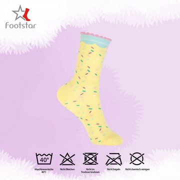 Footstar Basicsocken Bunte Baumwoll Socken für Kinder (6er Pack)
