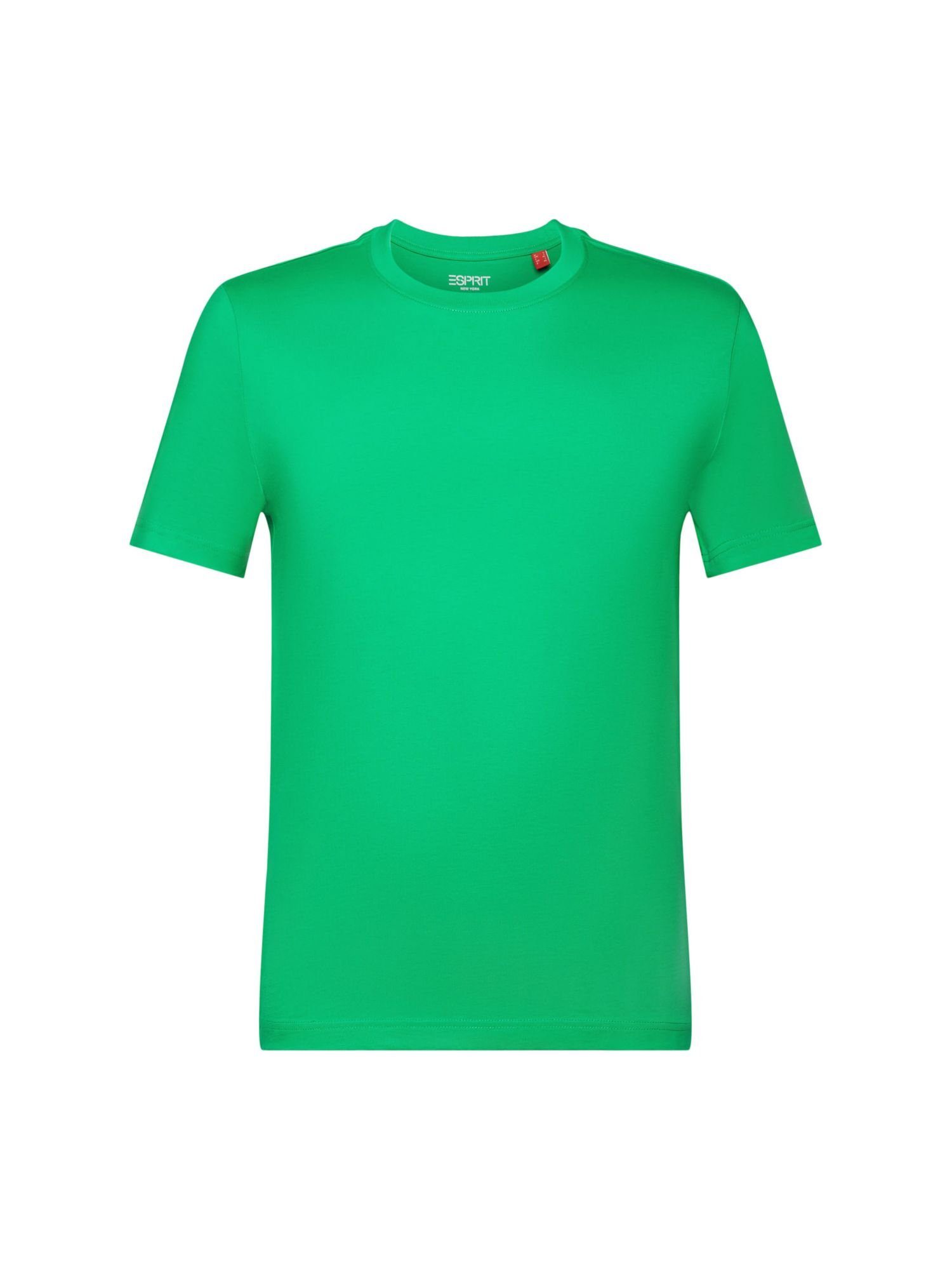 Esprit T-Shirt Rundhals-T-Shirt aus Pima-Baumwolljersey (1-tlg) GREEN