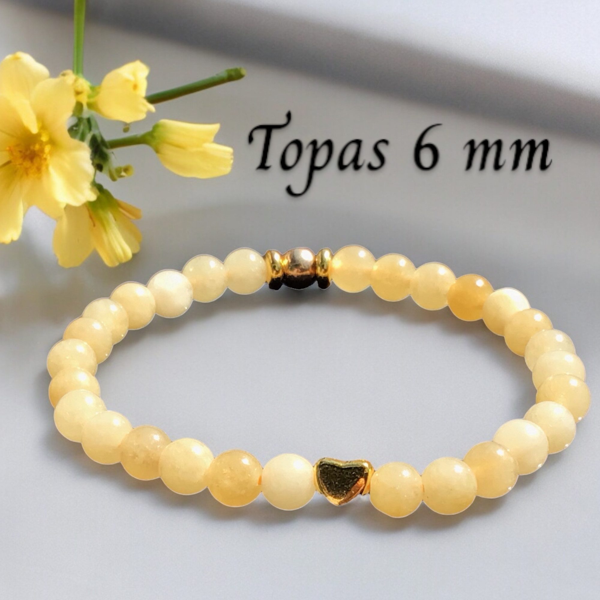 Steinfixx® Perlenarmband Elegantes Topas Perlen Armband günstig online kaufen
