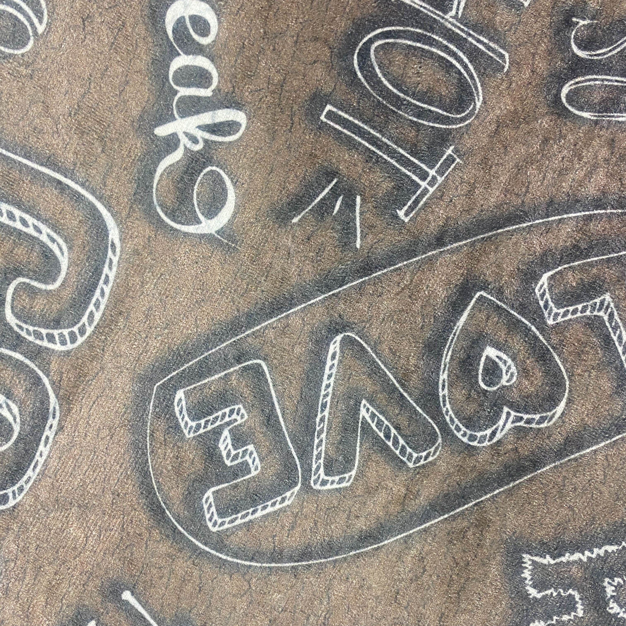 Carpetia Teppich Küchenläufer I beige I waschbar I „Coffee“ Schriftzug in w günstig online kaufen