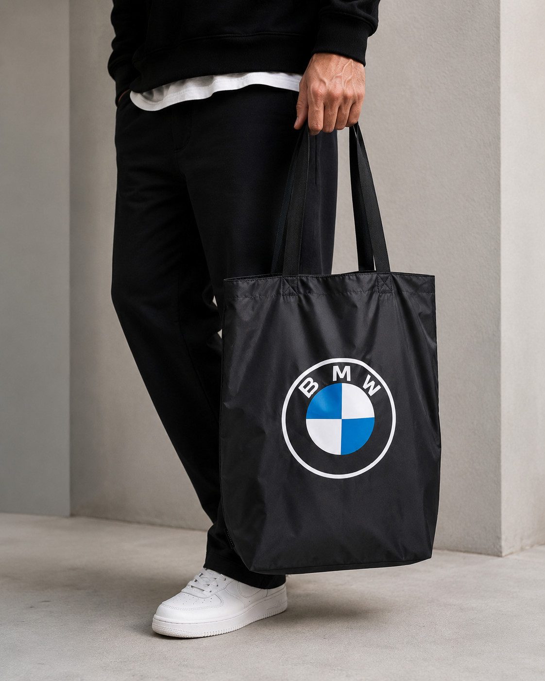 BMW Shopper BMW Shopper Schwarz Tasche mit großem BMW Logo Einkaufstasche (1-tlg)