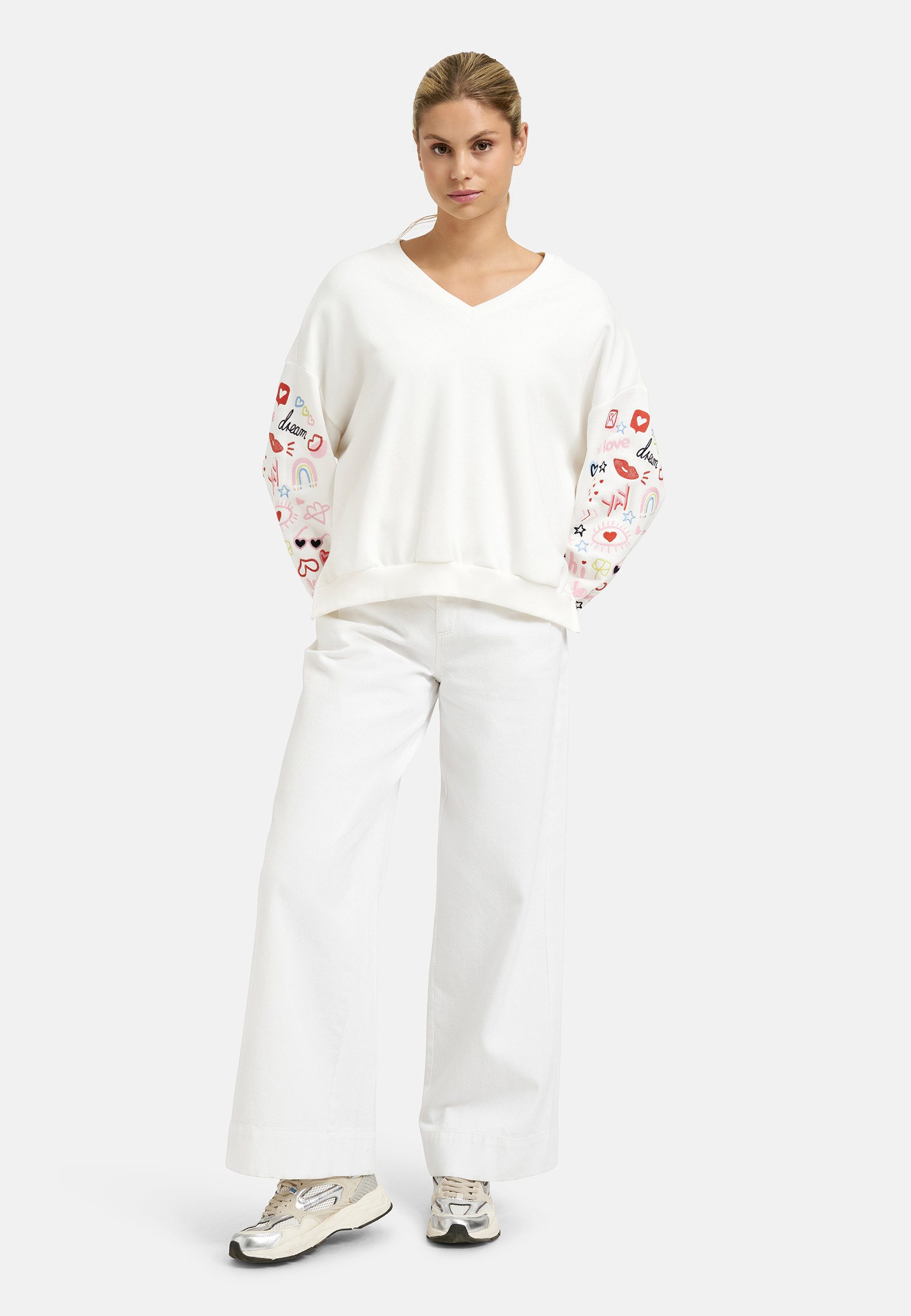 Smith & Soul Sweater mit überschnittener Schulter & Seitenschlitze – Bild 3 von 5