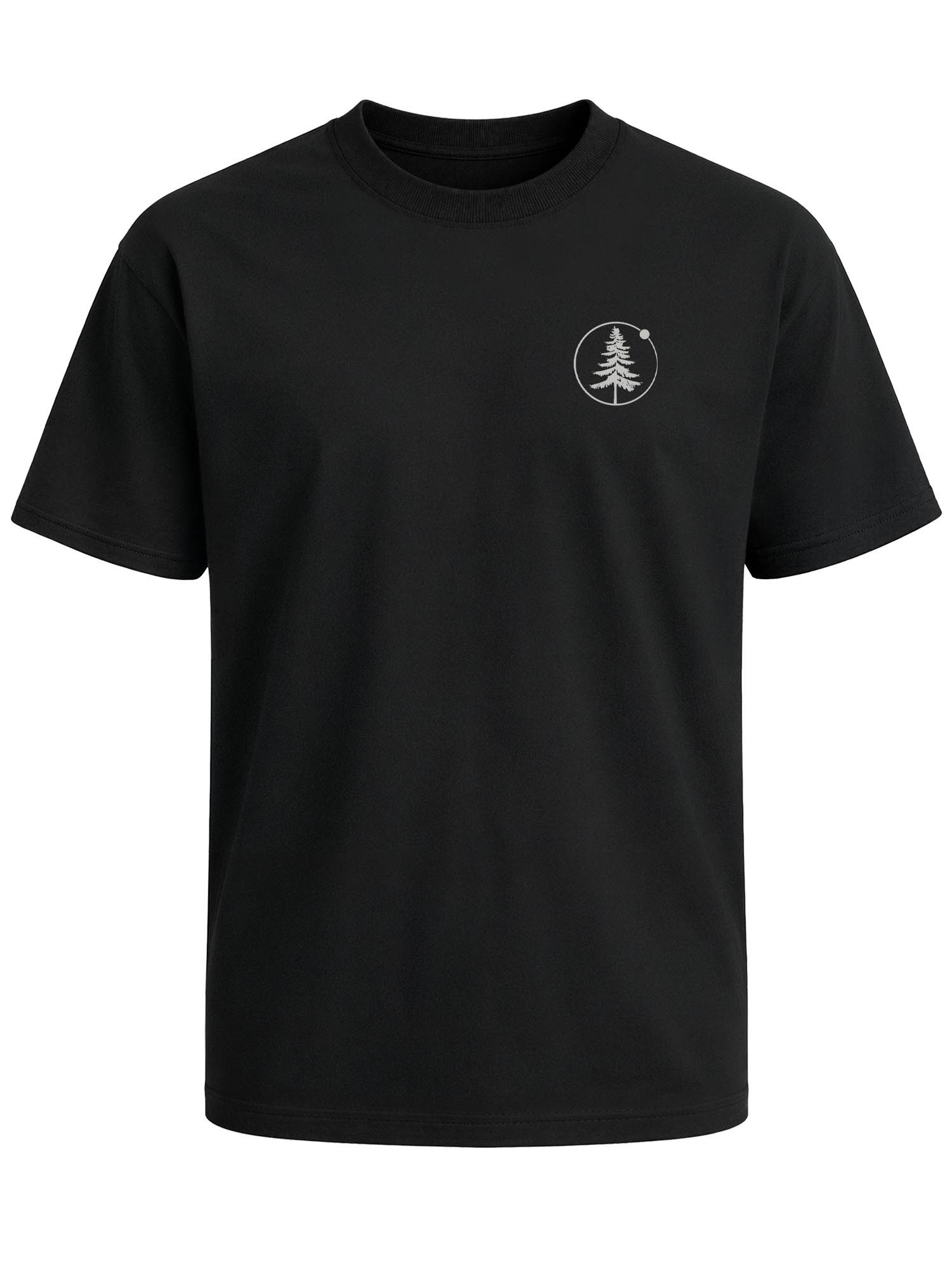 Oversize-Shirt Herren T-Shirt - Outdoor Baum - Oversized Relaxed Fit Sommer Fashion