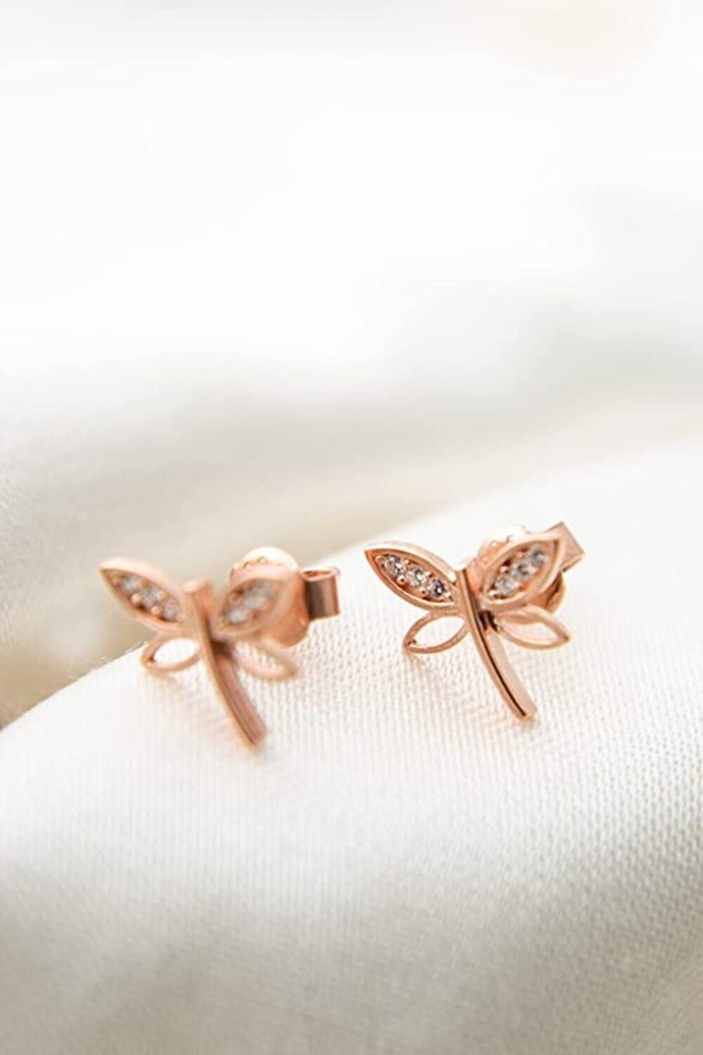 Einzelstück Ohrring-Set Einzelstück Ohrstecker Dragonfly Libelle 925 Sterling Silber
