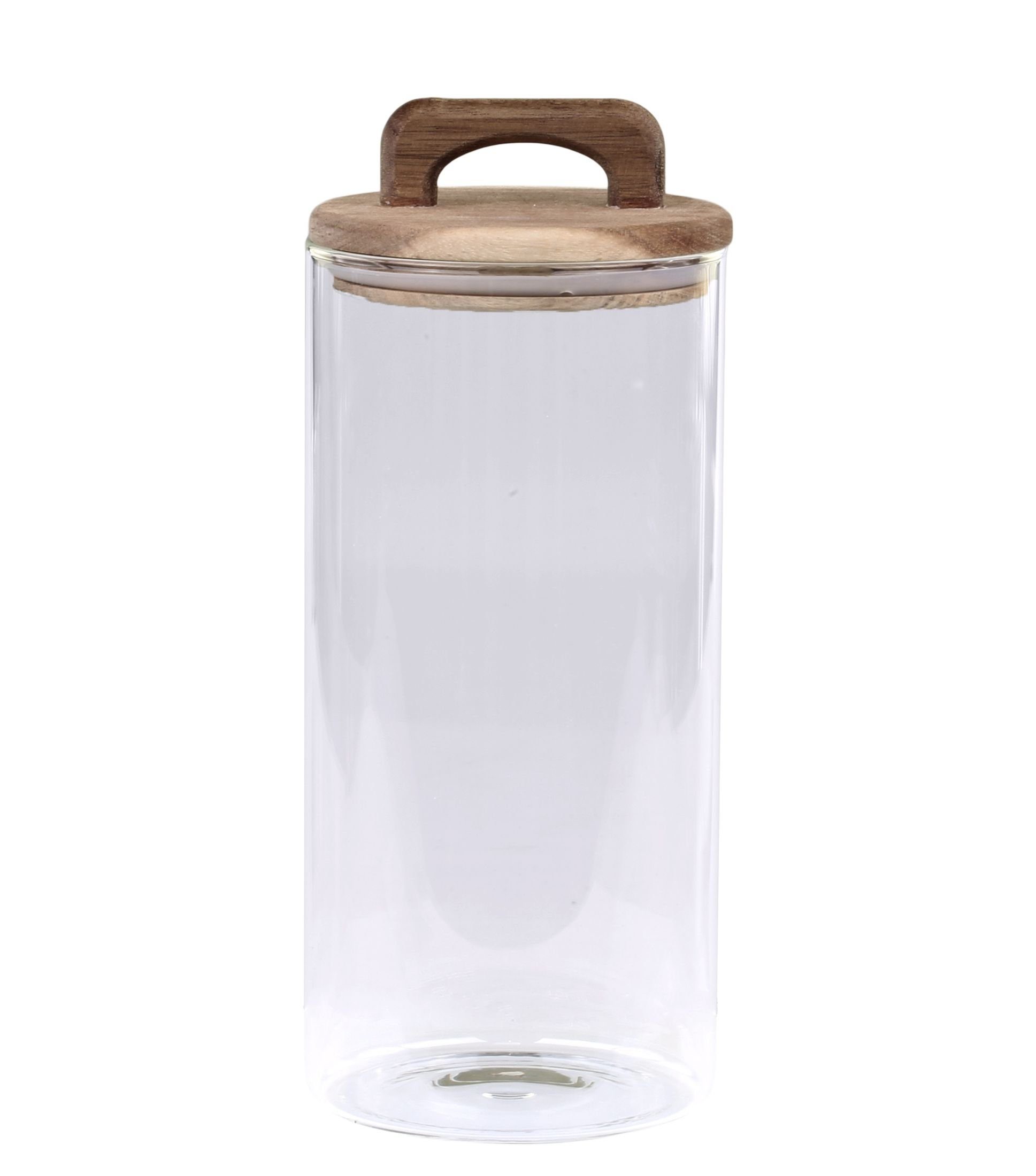 Antique - Chic Vorratsdose - Vorratsdose Vorratsglas H24/D10cm Deckel Antique Transparent-H24cm_1,5L Chic mit Größe: