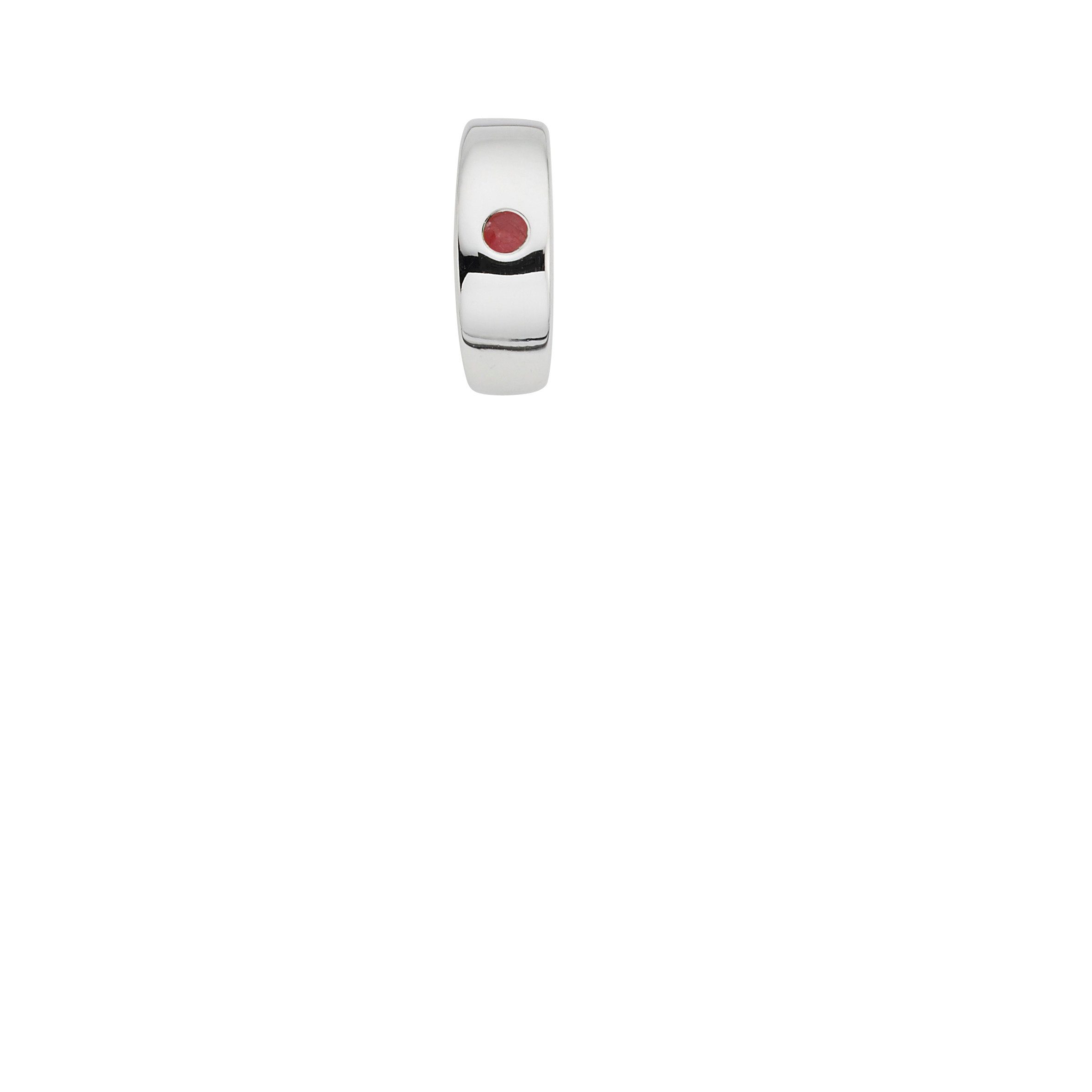Firetti Kettenanhänger Schmuck Geschenk Silber 925 Halsschmuck Anhänger Taufring, mit Rubin oder Zirkonia (synth)