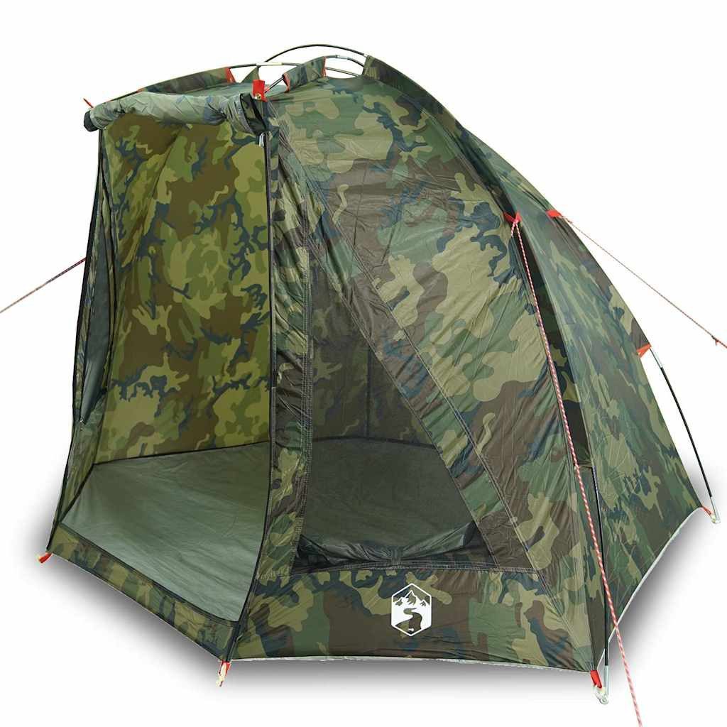furnicato Angelzelt Campingzelt 210x170x125 cm Tarnung, Wetterfestes Fischerzelt mit versiegelten Nähten und Tragetasche