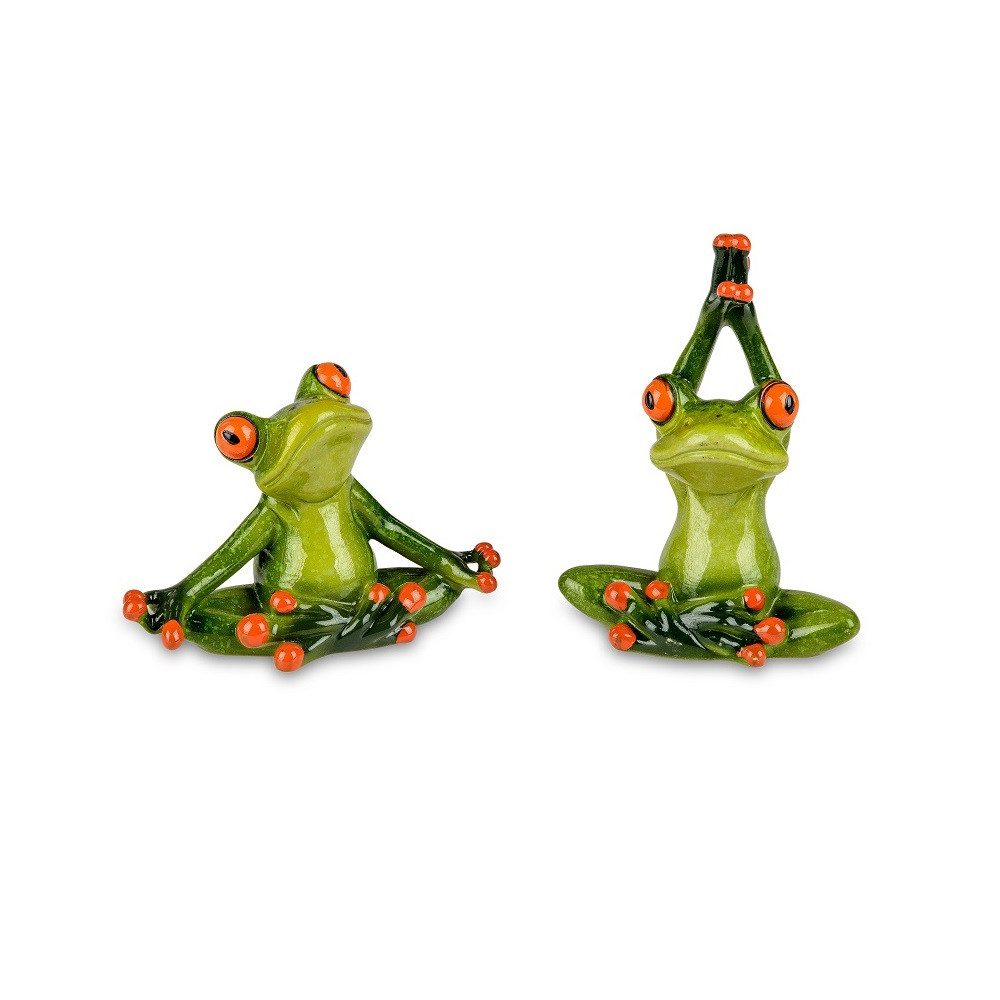 formano Dekofigur Formano Frosch sitzend in Yoga-Haltung günstig online kaufen