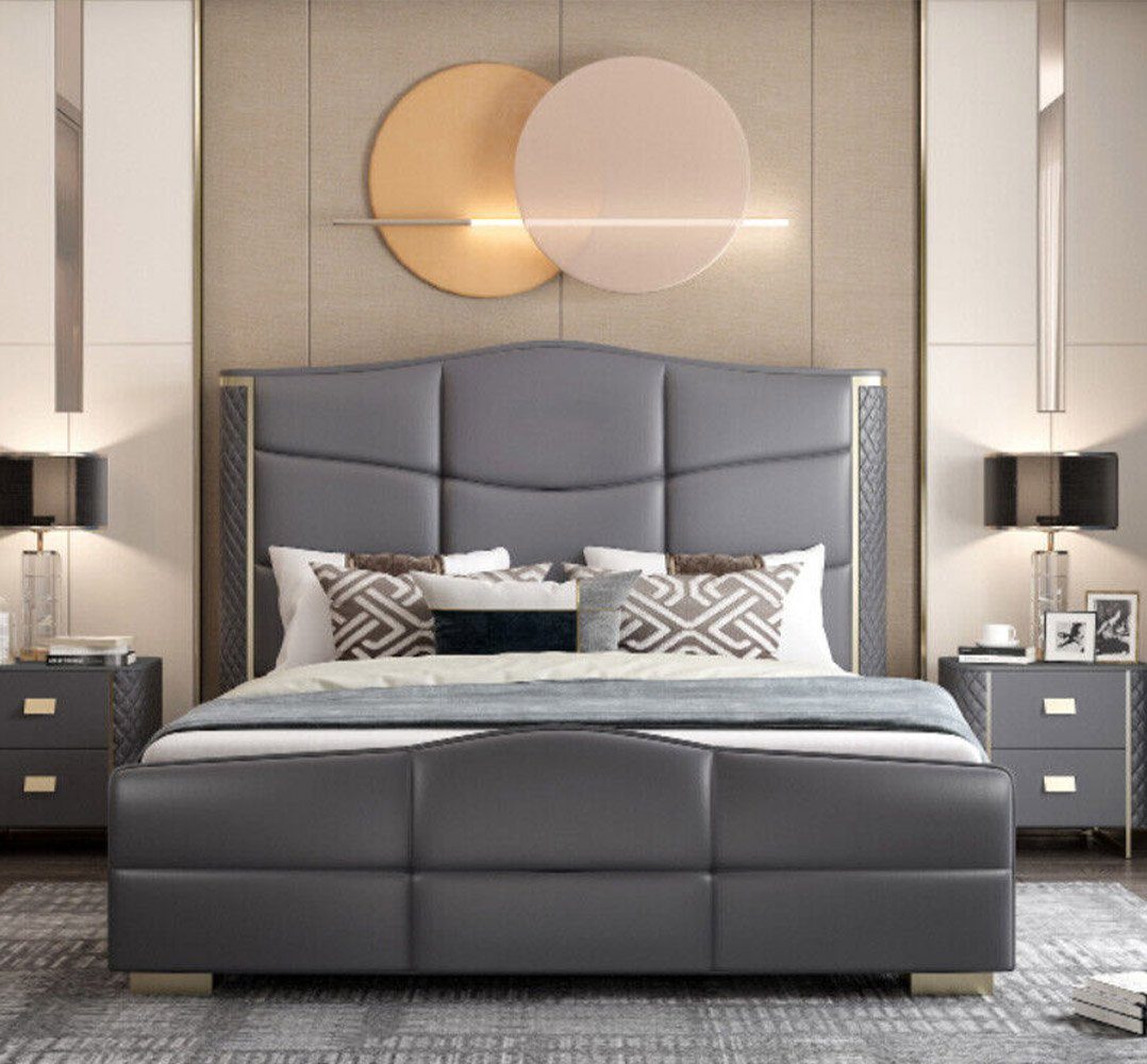 Doppel Luxus Zimmer JVmoebel Möbel Modernes Europe Bett In Hotel Made (Bett), Design Bett Schlaf Bettrahmen