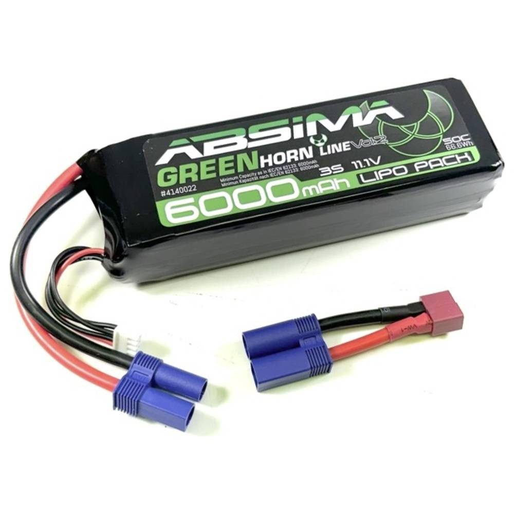 GREENHORN LINEV2 3S 11.1V-50C 6000 SC LIPO AKKU mit EC5 Plug 4140022 Akku
